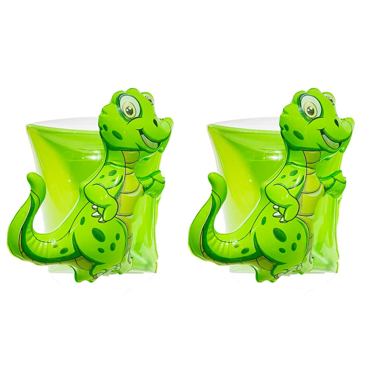 

Нарукавники детские, 26x22 см, надувные, ПВХ, зеленые, Дино, Dino