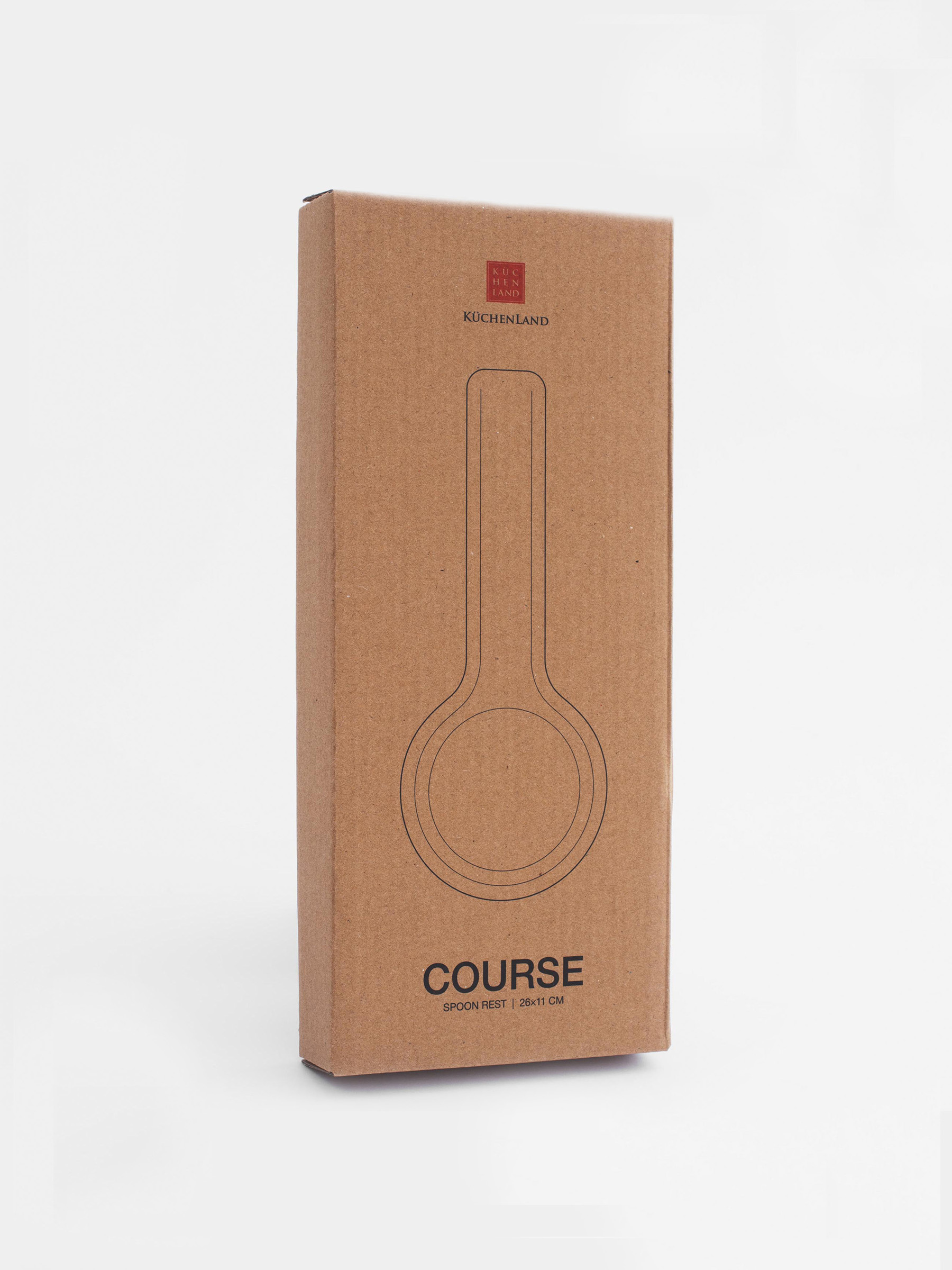 Подставка под ложку, 26 см, керамика, молочная, Course, image-5