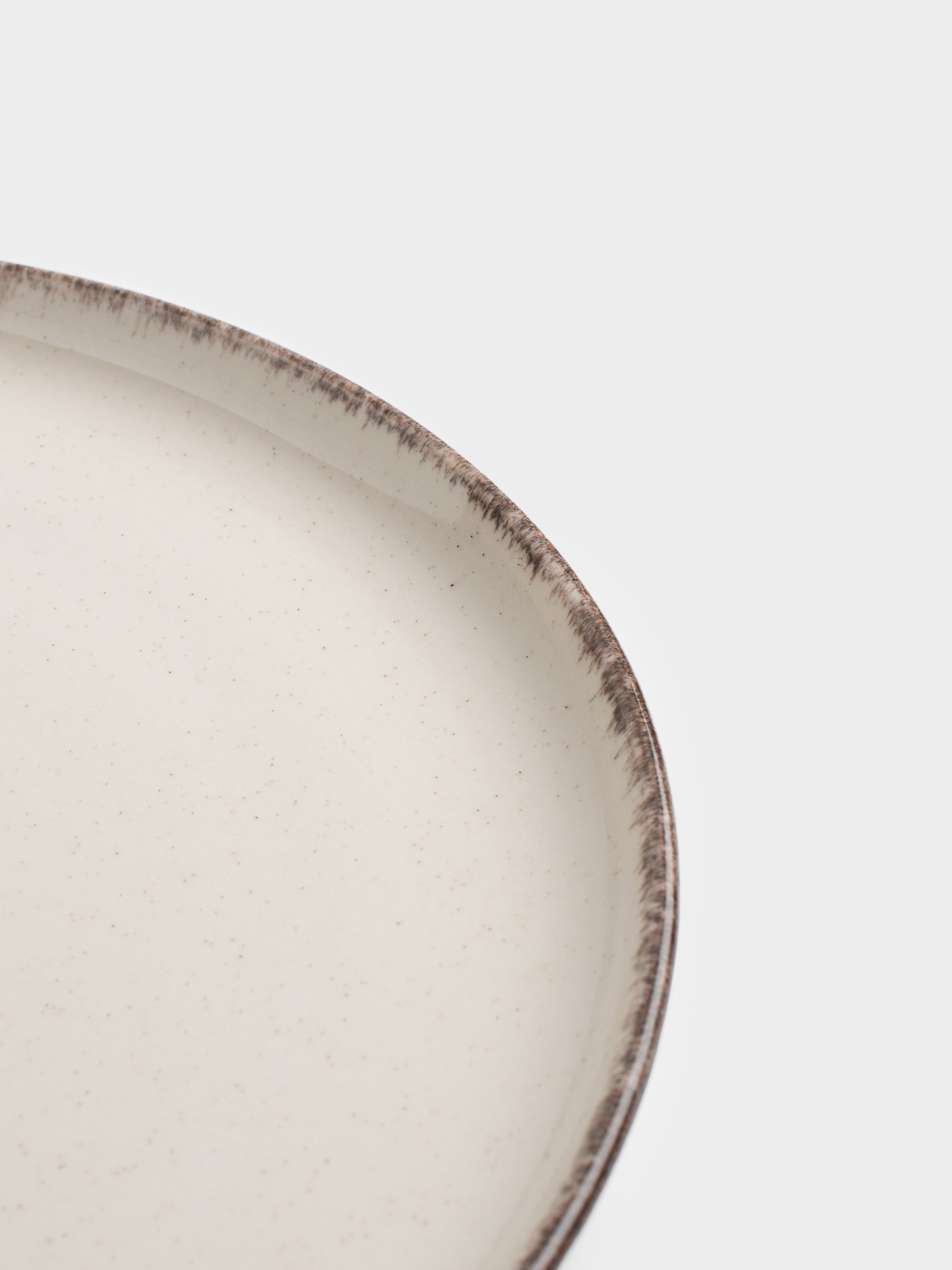 Тарелка обеденная, 28 см, керамика, бежевая, в крапинку, Speckled glaze, image-4