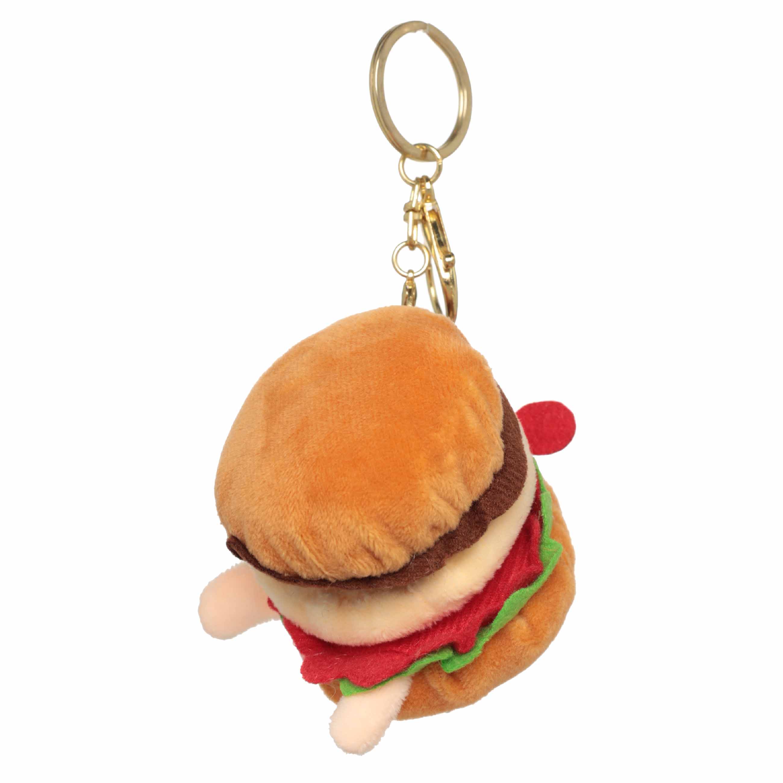 Брелок, 9 см, мягкий, полиэстер/металл, Гамбургер, Keychain toy изображение № 2