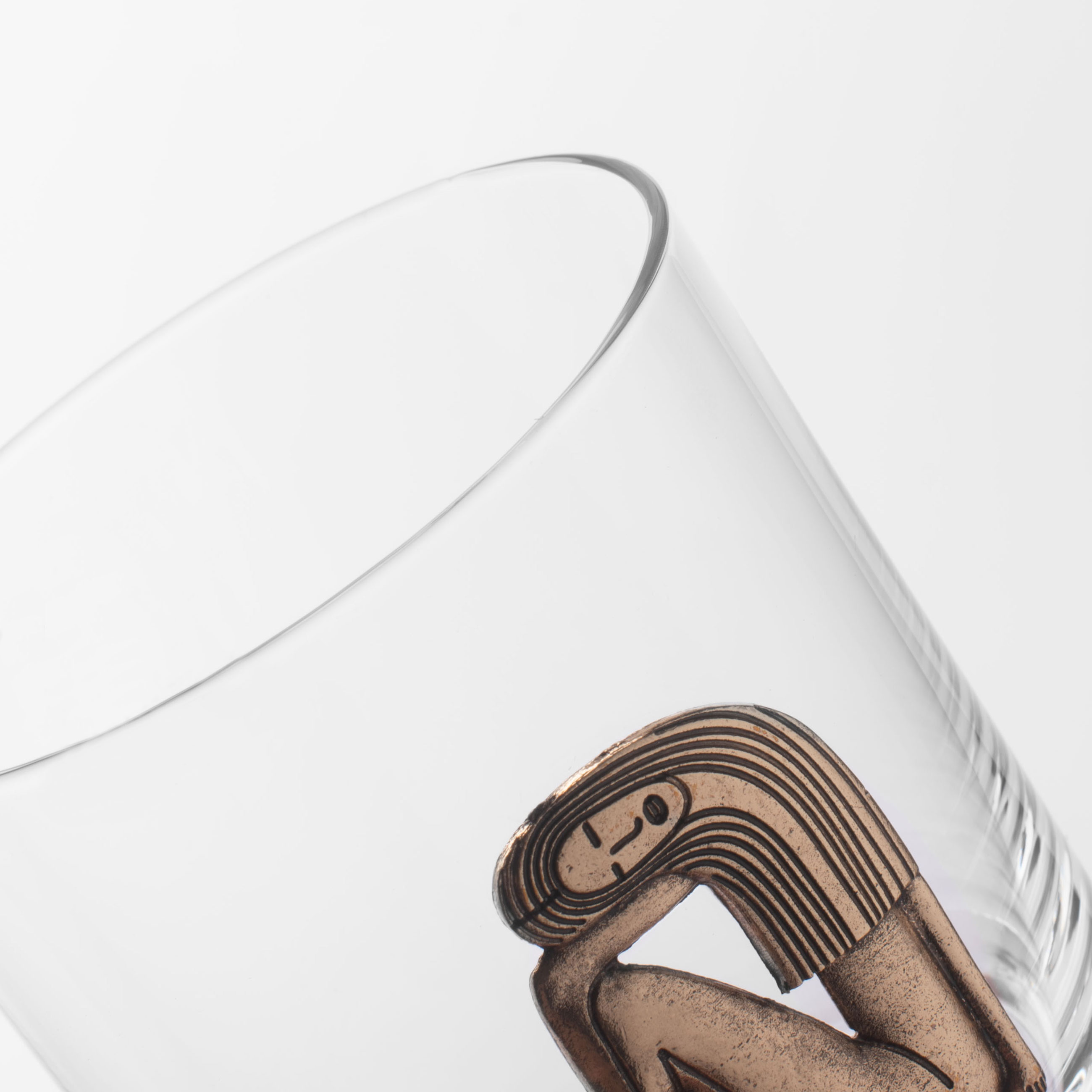 Стакан для виски, 10 см, 340 мл, стекло/металл, золотистый, Дева, Zodiac изображение № 5