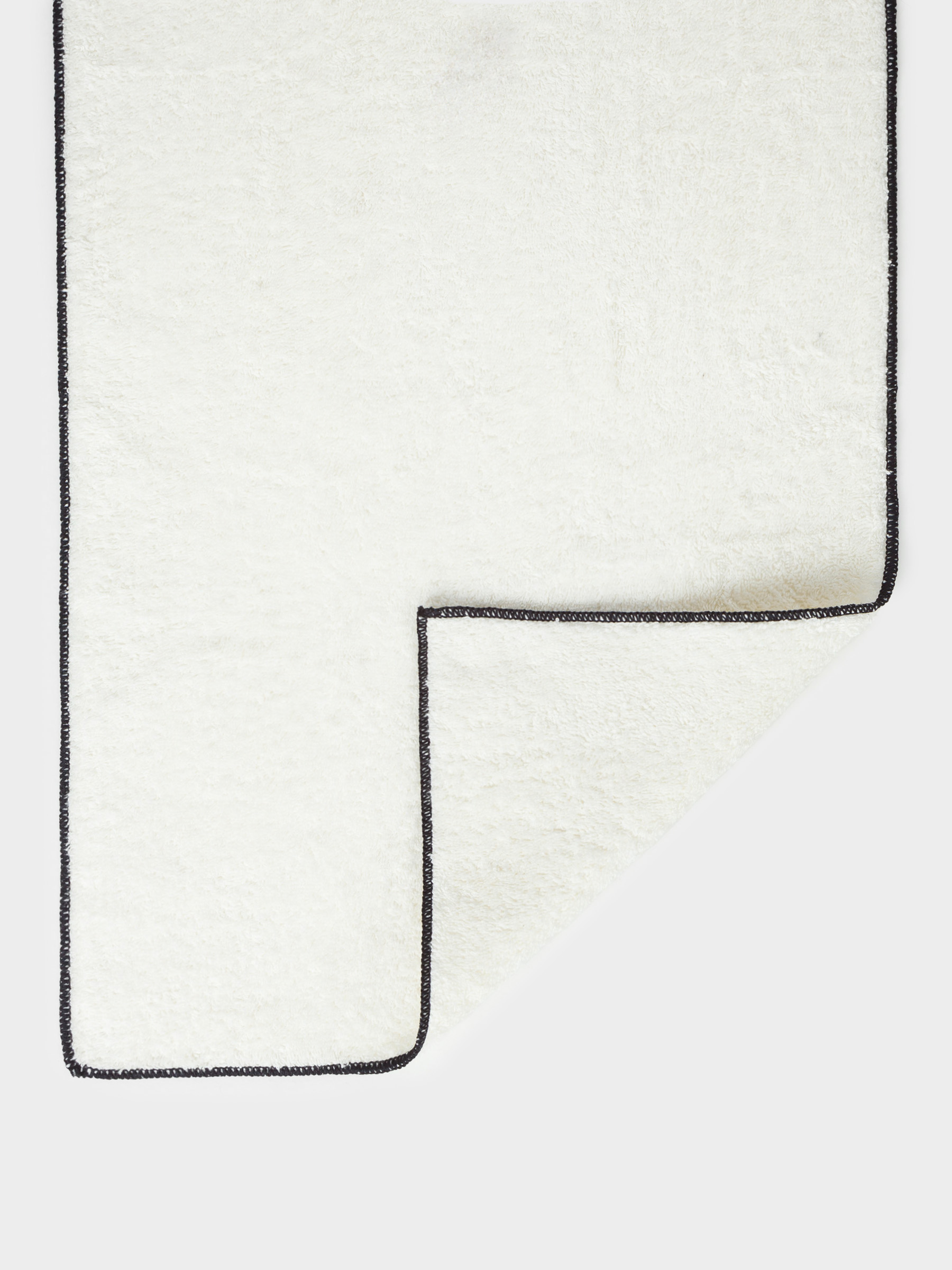Полотенце, 40х60 см, хлопок, бежевое, Черный кант, Frotte cotton, image-2