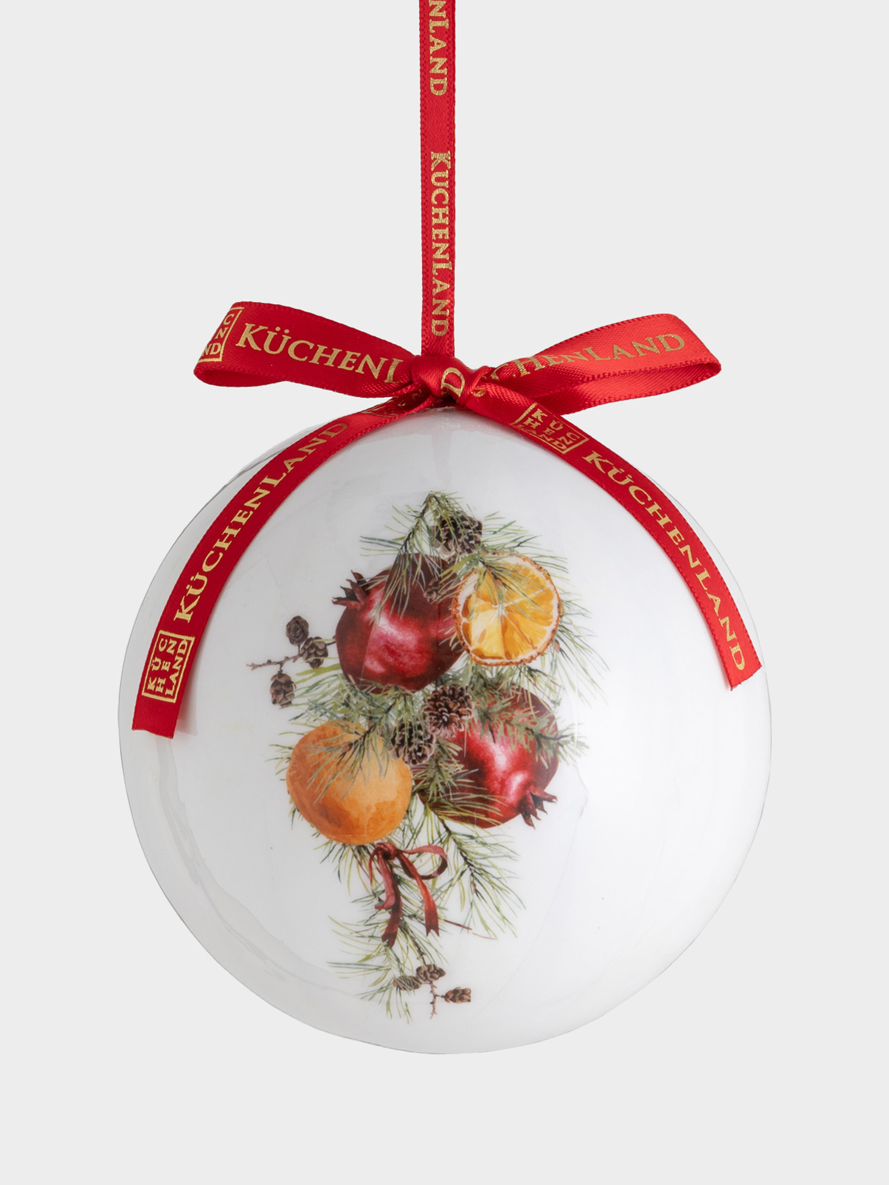 Игрушка елочная, 10 см, пенопласт, Шар, Рождественское чудо, Ball print, image-0