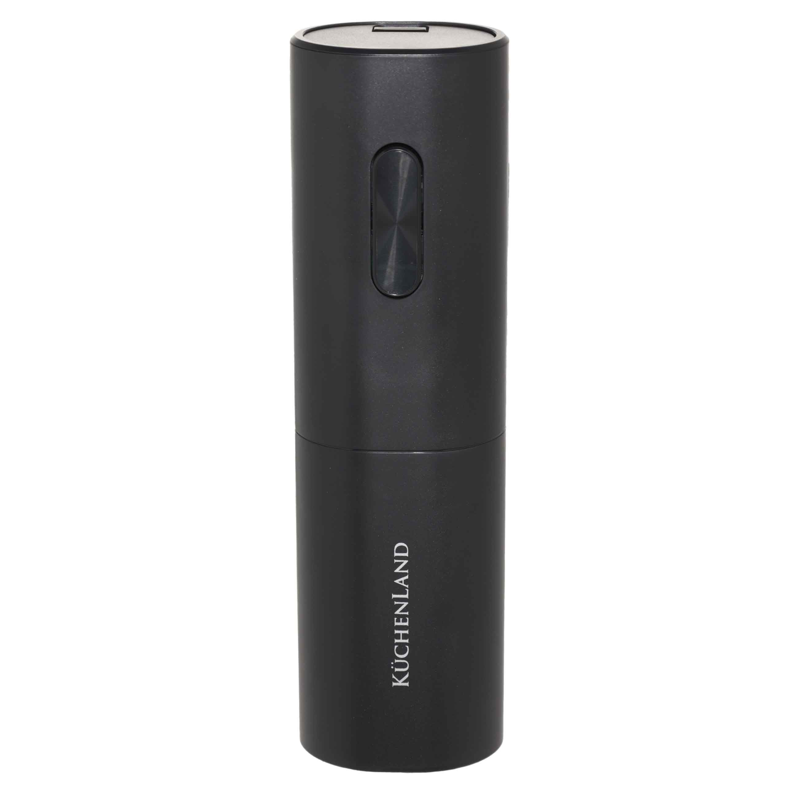 Штопор электрический 19 см пластиксталь черный Bar 1790₽