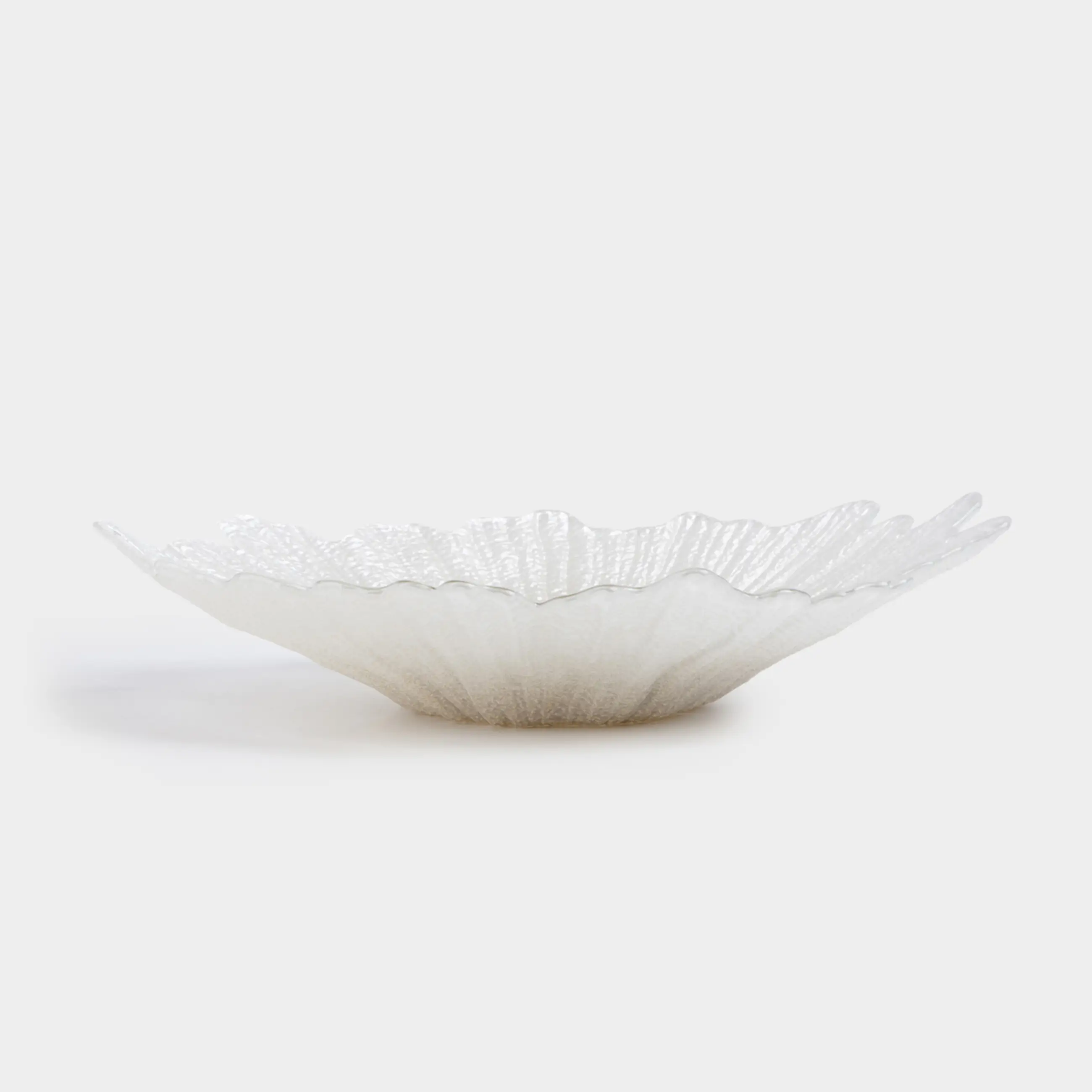 Ваза для фруктов, 32х6 см, стекло Р, молочная/шампань, Verge