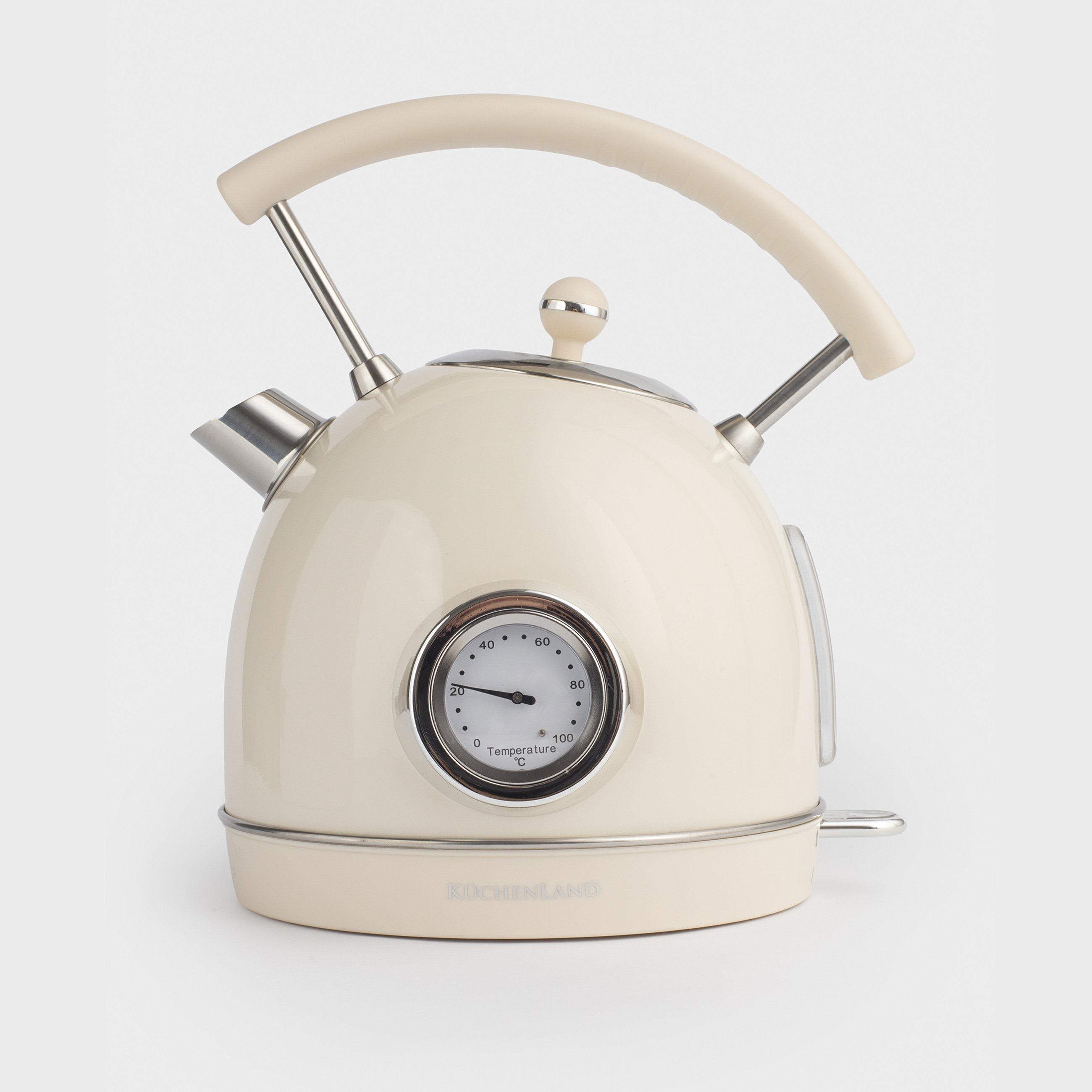 Чайник электрический 18 л 1850-2200 Вт стальпластик бежевый Vintage kitchen 8990₽