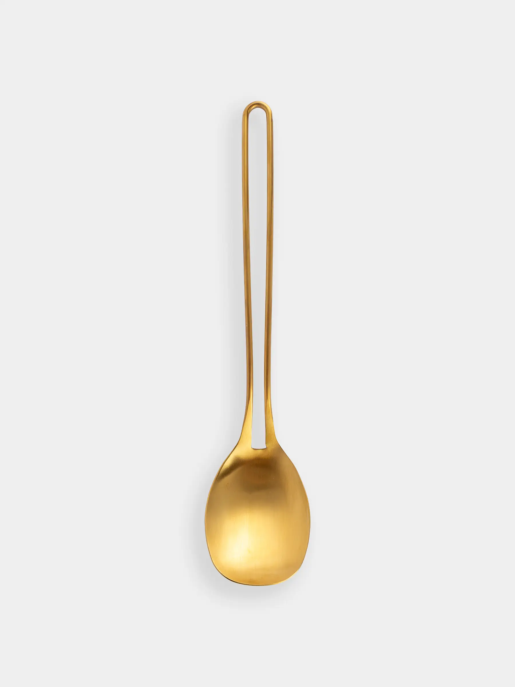 Ложка сервировочная, 37 см, сталь, золотистая, Device gold