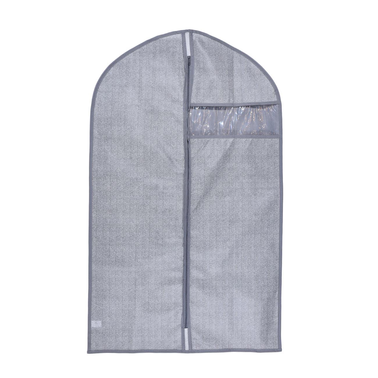 Чехол для одежды, 60х100 см, текстиль/ПВХ, серый, Pedant new изображение № 2