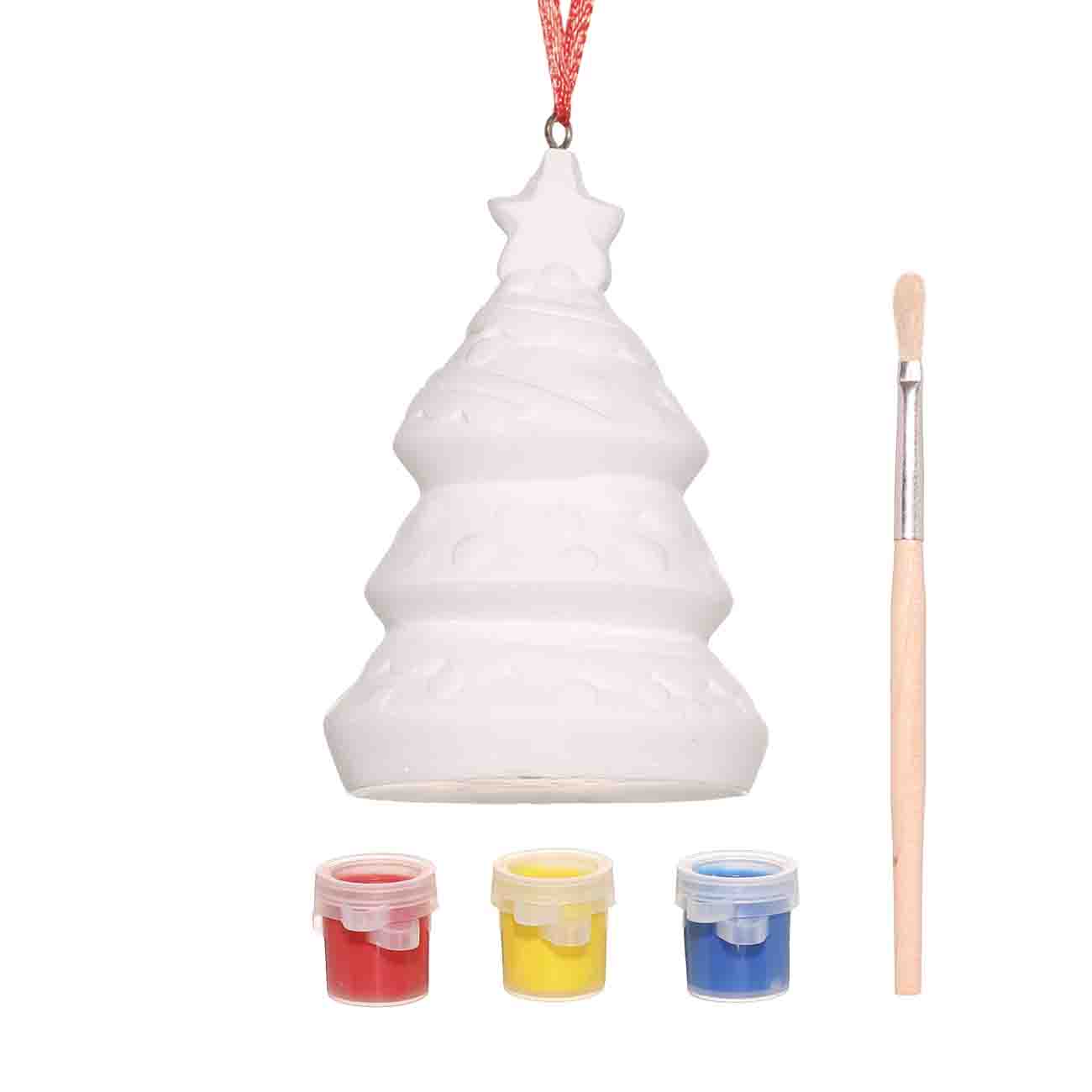 

Набор для творчества, 1 пр, роспись, керамика, игрушка елочная, Елка, Christmas