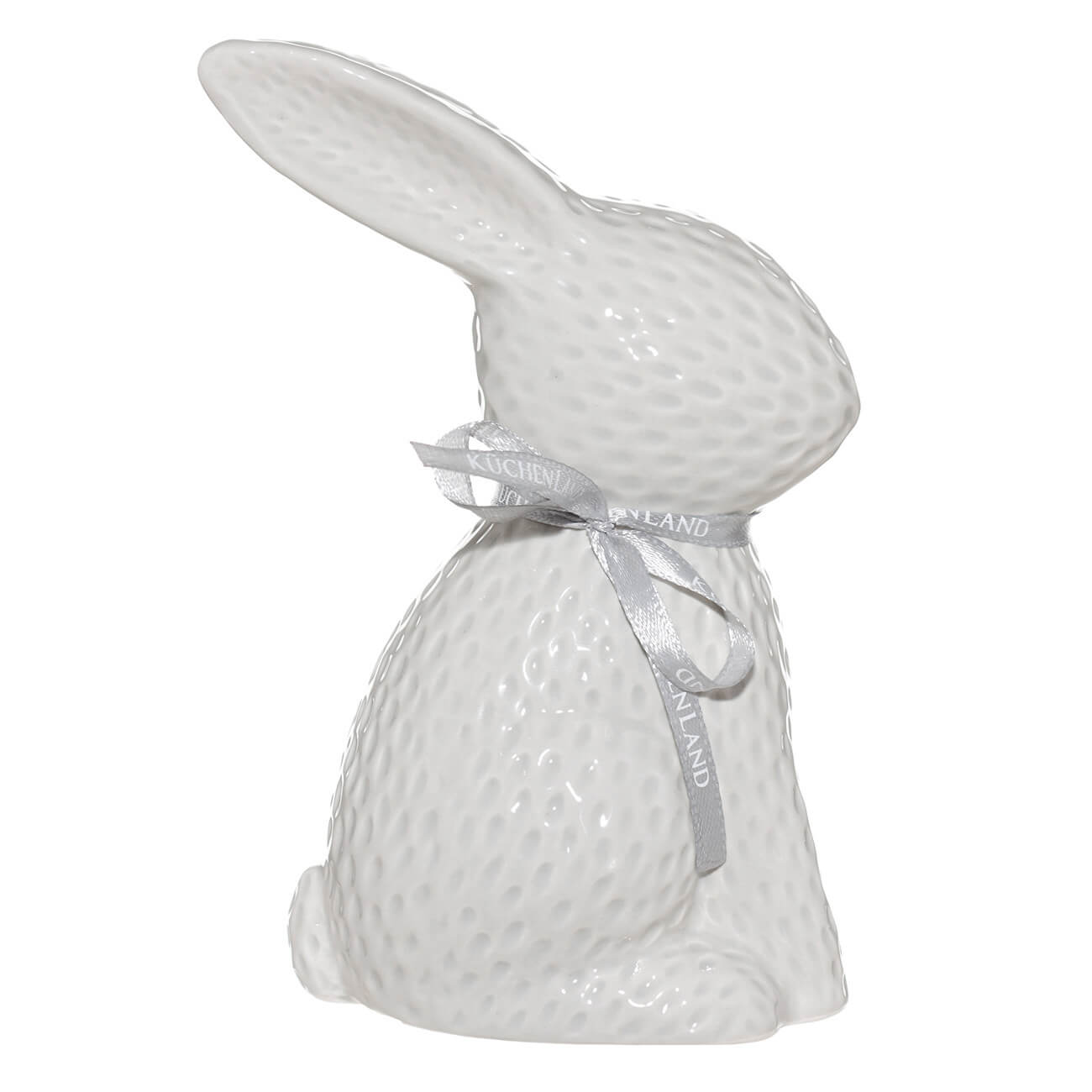 

Статуэтка, 18 см, керамика, серая, Кролик сидит, Natural easter