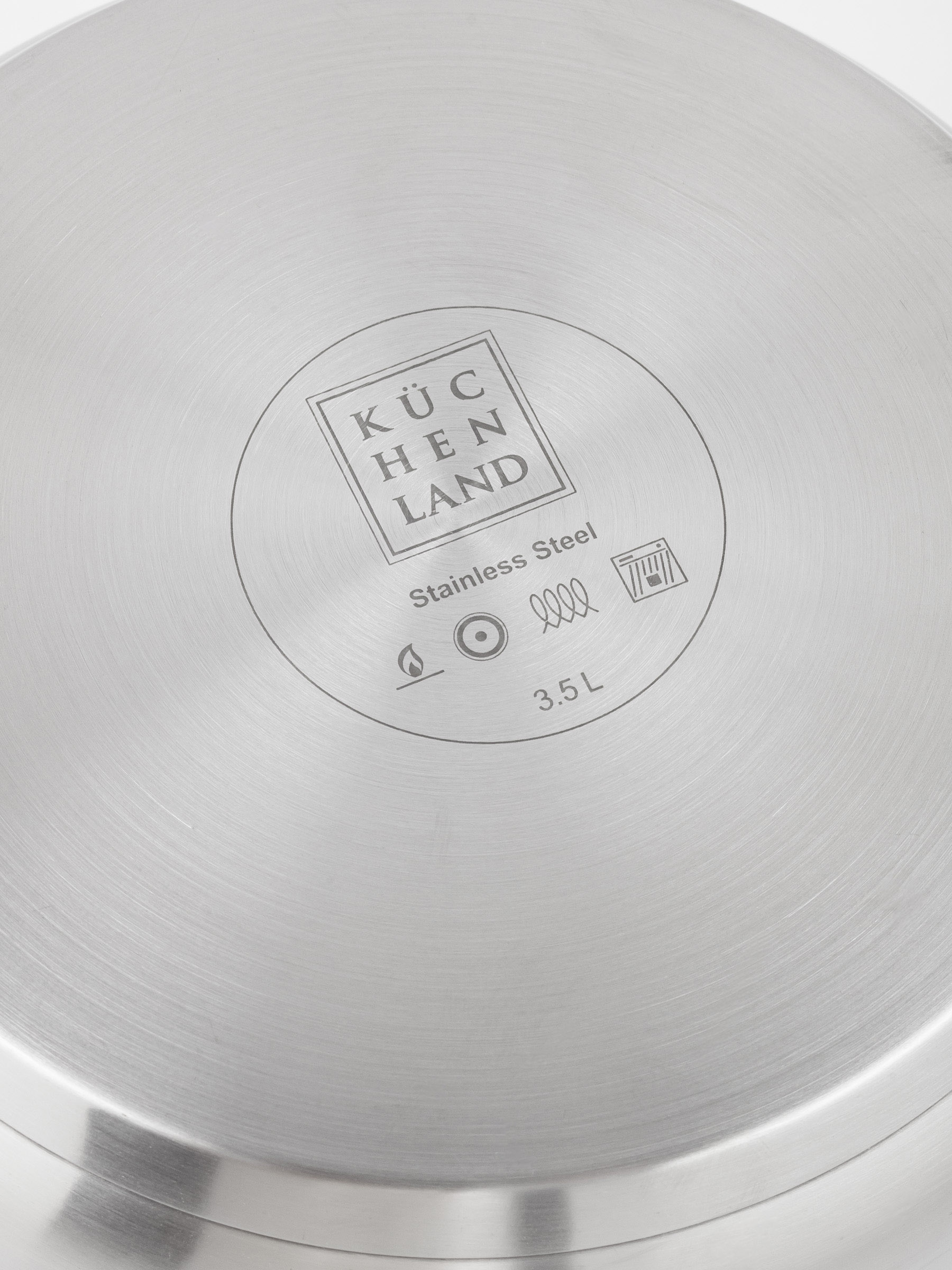 Кастрюля, 20 см, 3,5 л, с крышкой, сталь/стекло, Egoist lite, image-5