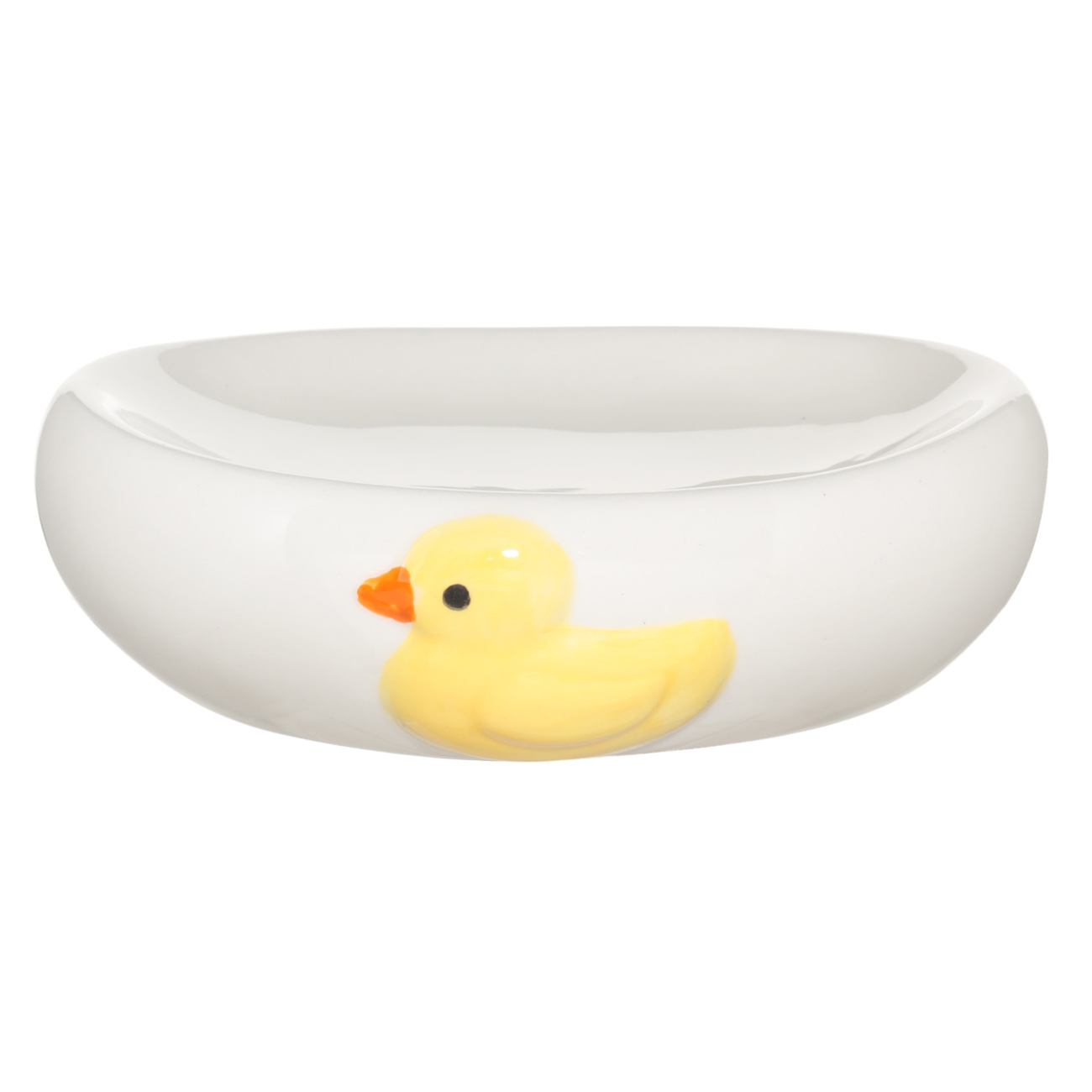 Набор для ванной, 3 пр, детский, керамика/пластик, белый, Утенок, Duck изображение № 6