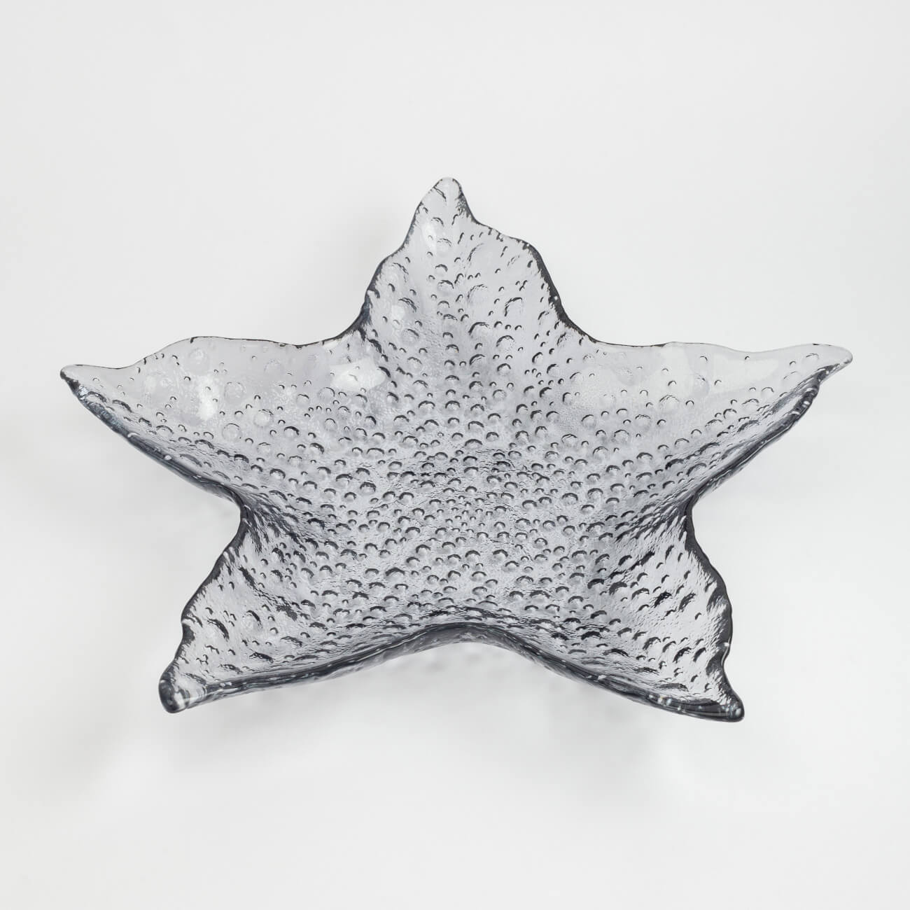 

Блюдо, 34 см, стекло, серо-синее, Звезда, Starfish