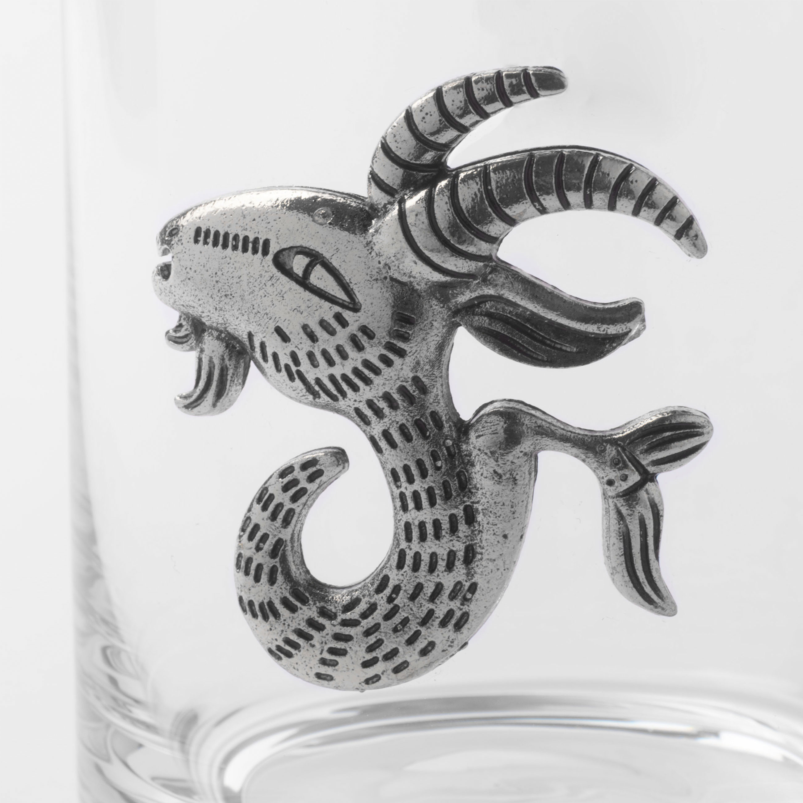 Стакан для виски, 340 мл, стекло/металл, серебристый, Козерог, Zodiac изображение № 5
