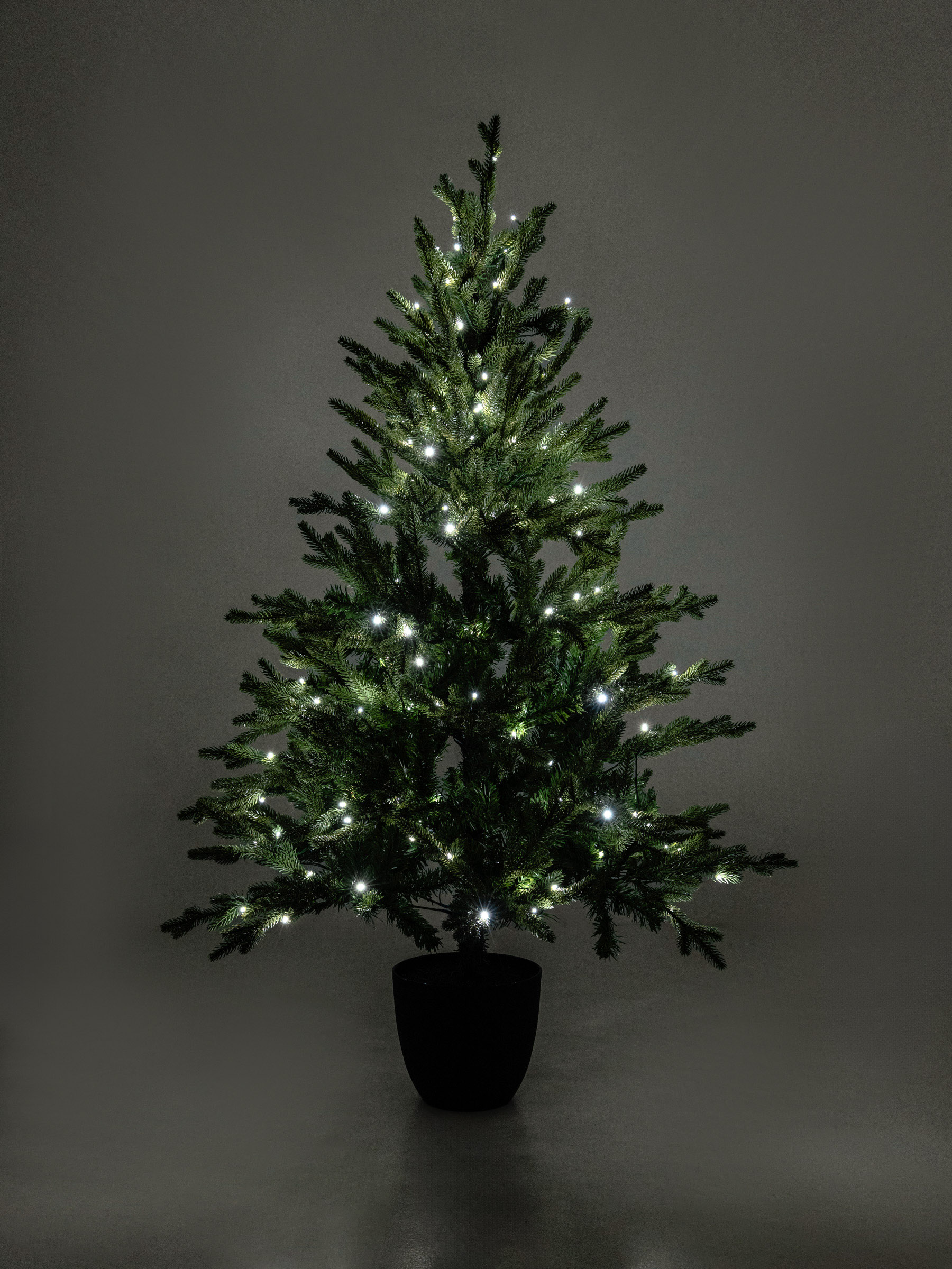 Ель искусственная, 1,5 м, с подсветкой, в горшке, пластик, Conifer decor, image-5