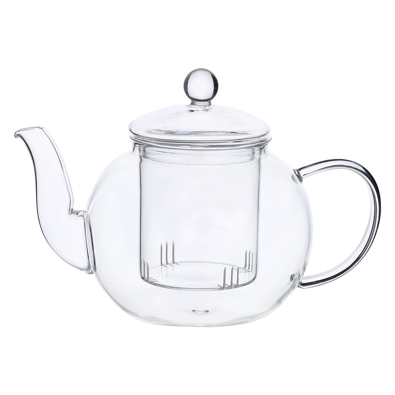 Kuchenland Чайник заварочный, 900 мл, стекло Б, Clear чайник заварочный 1 2 л