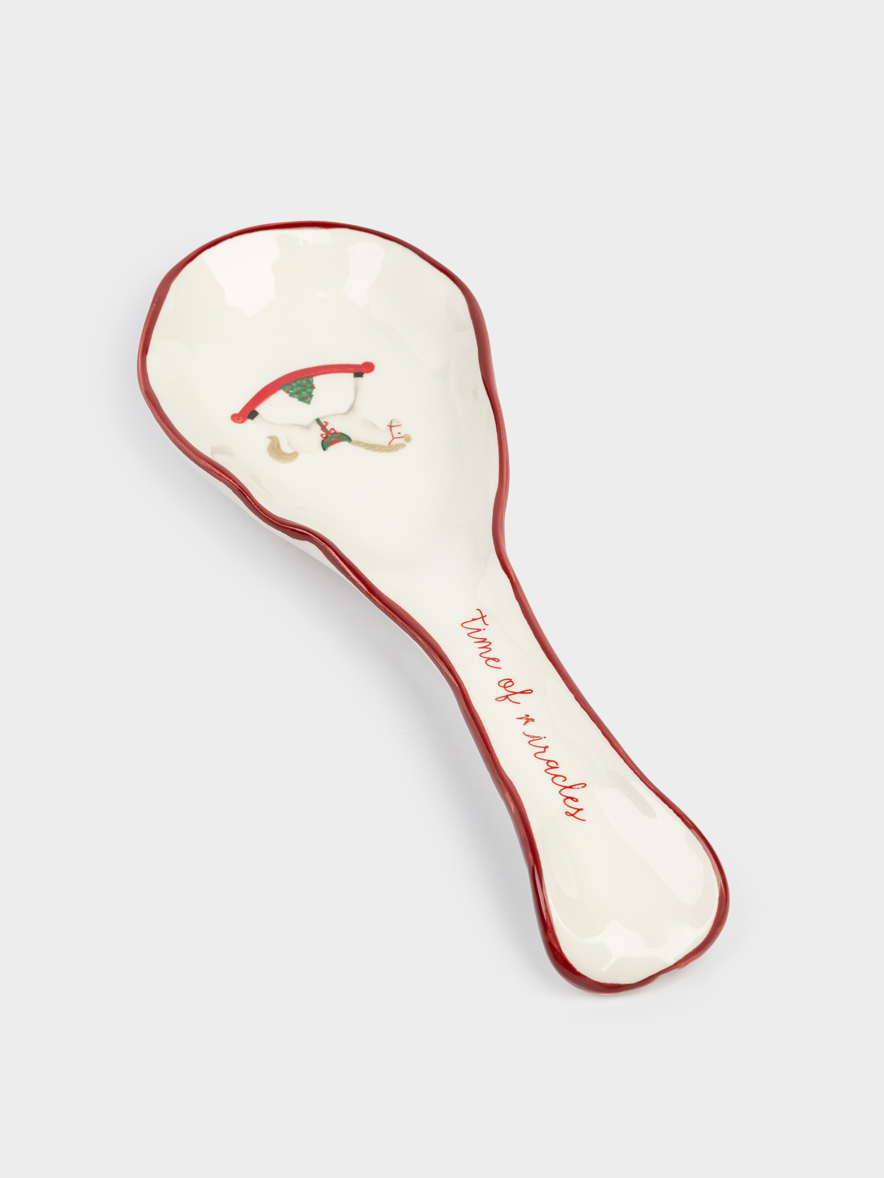 Подставка под ложку, 25 см, керамика, Лошадка, Christmas tree, image-2