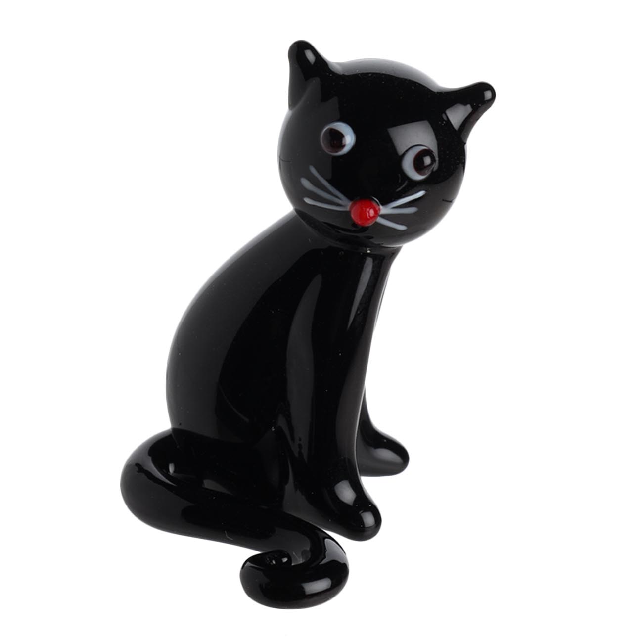 

Статуэтка, 4 см, стекло, черная, Кошка, Cat
