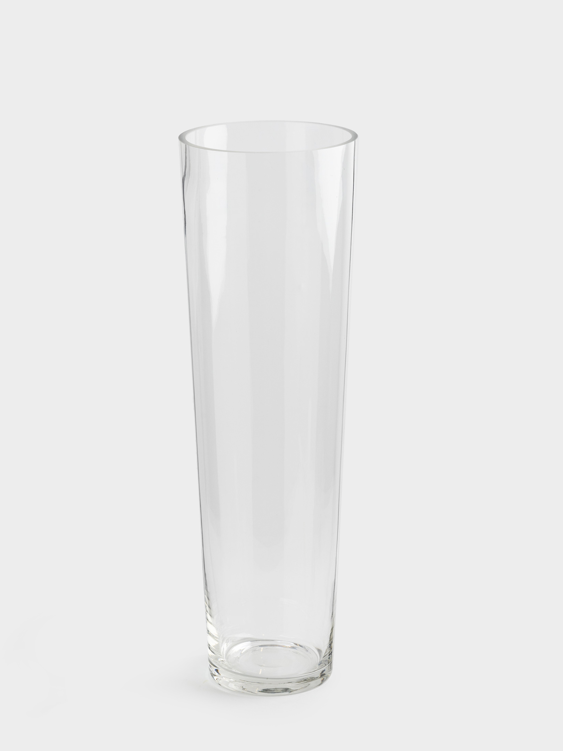 Ваза для цветов, 40 см, стекло, Clear, image-0