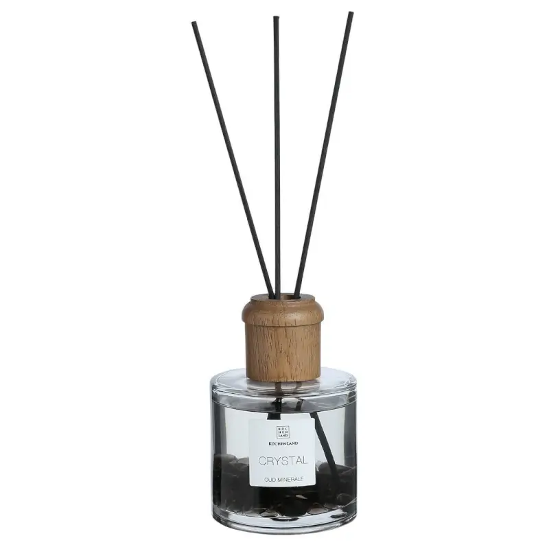 Ароматический диффузор, 160 мл, с кристаллами, черный, Oud Minerale, Crystal