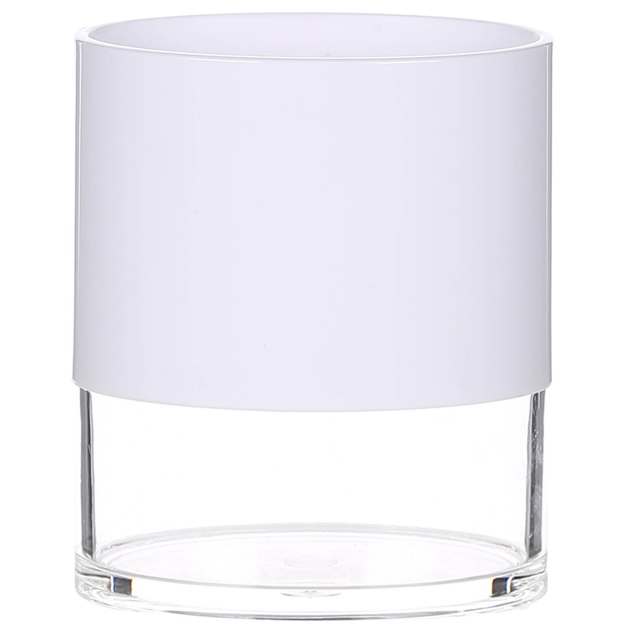стакан для ванной sapho olymp хром 1321 77 Стакан для ванной комнаты, 11 см, пластик/акрил, белый, Eleos