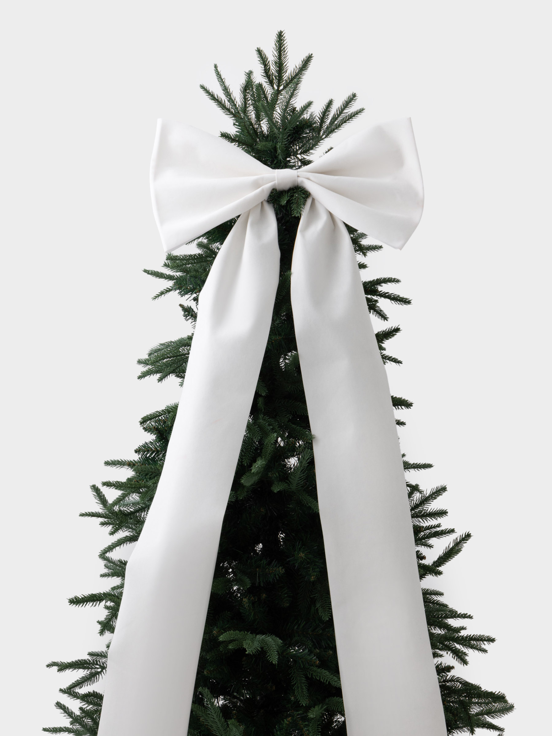 Украшение декоративное, 45x270 см, на клипсе, полиэстер, молочное, Бант, Bow velvet, image-3