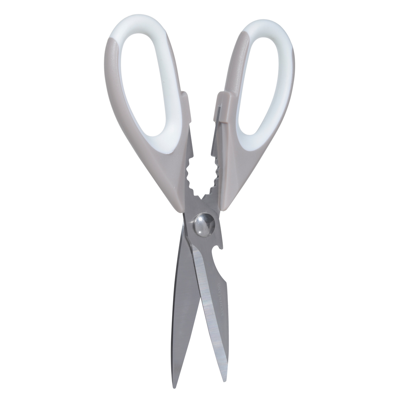 Ножницы кухонные, 22 см, с чехлом, сталь/пластик, бежевые, Soft Kitchen изображение № 3