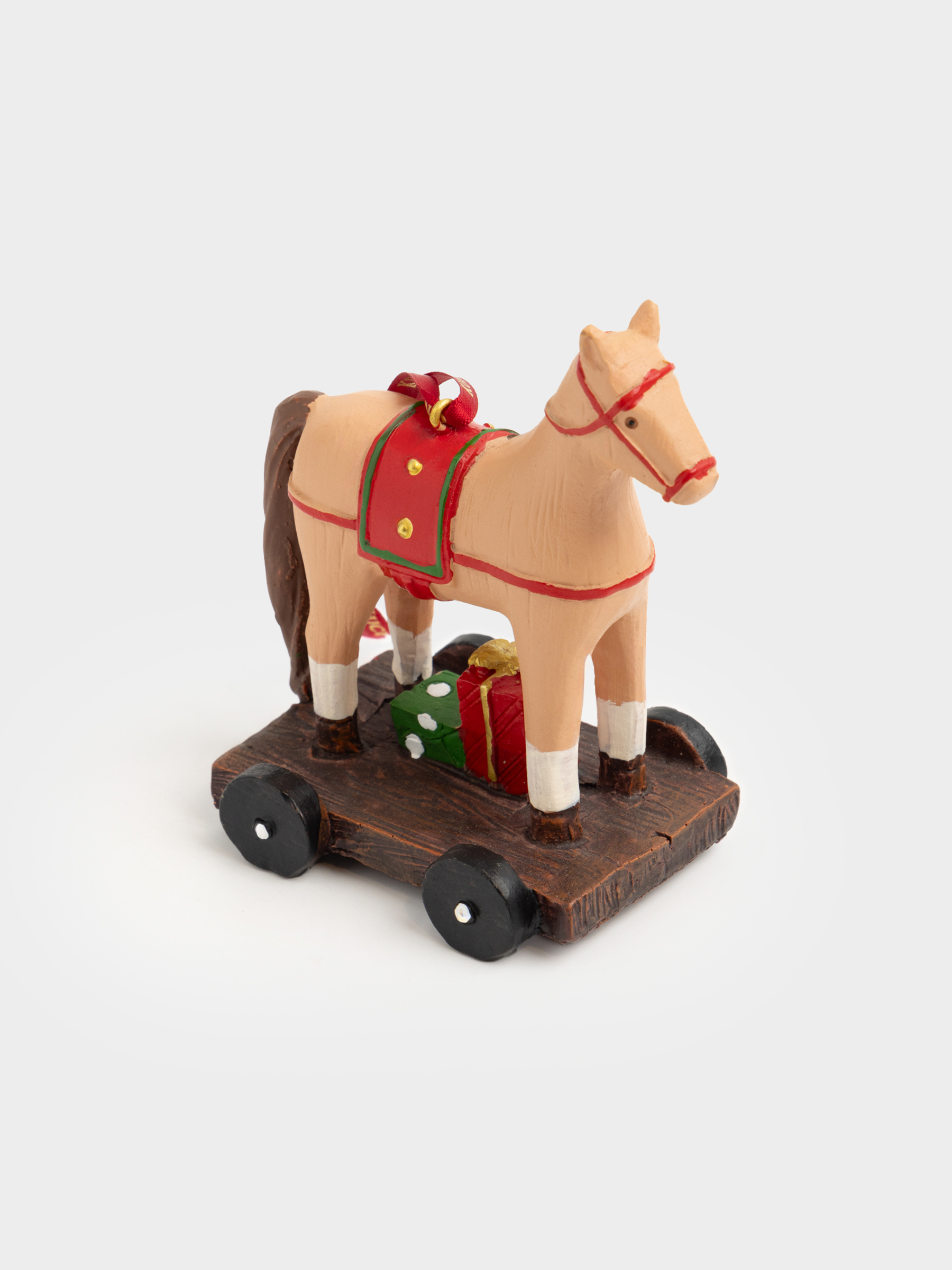 Статуэтка, 10 см, полирезин, коричневая, Лошадка, Figure christmas, image-2