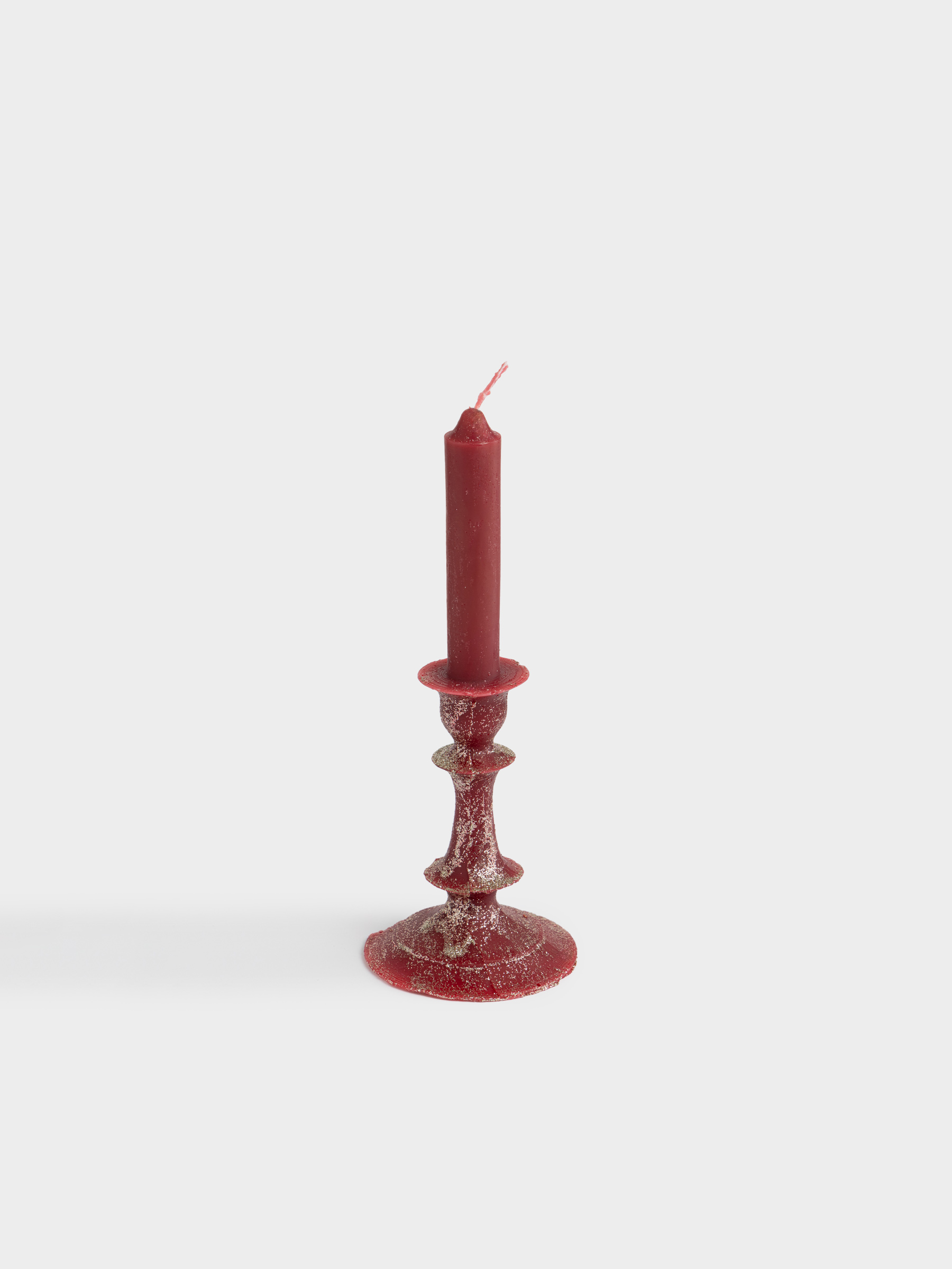 Свеча, 6х20 см, с блестками, Shape candle