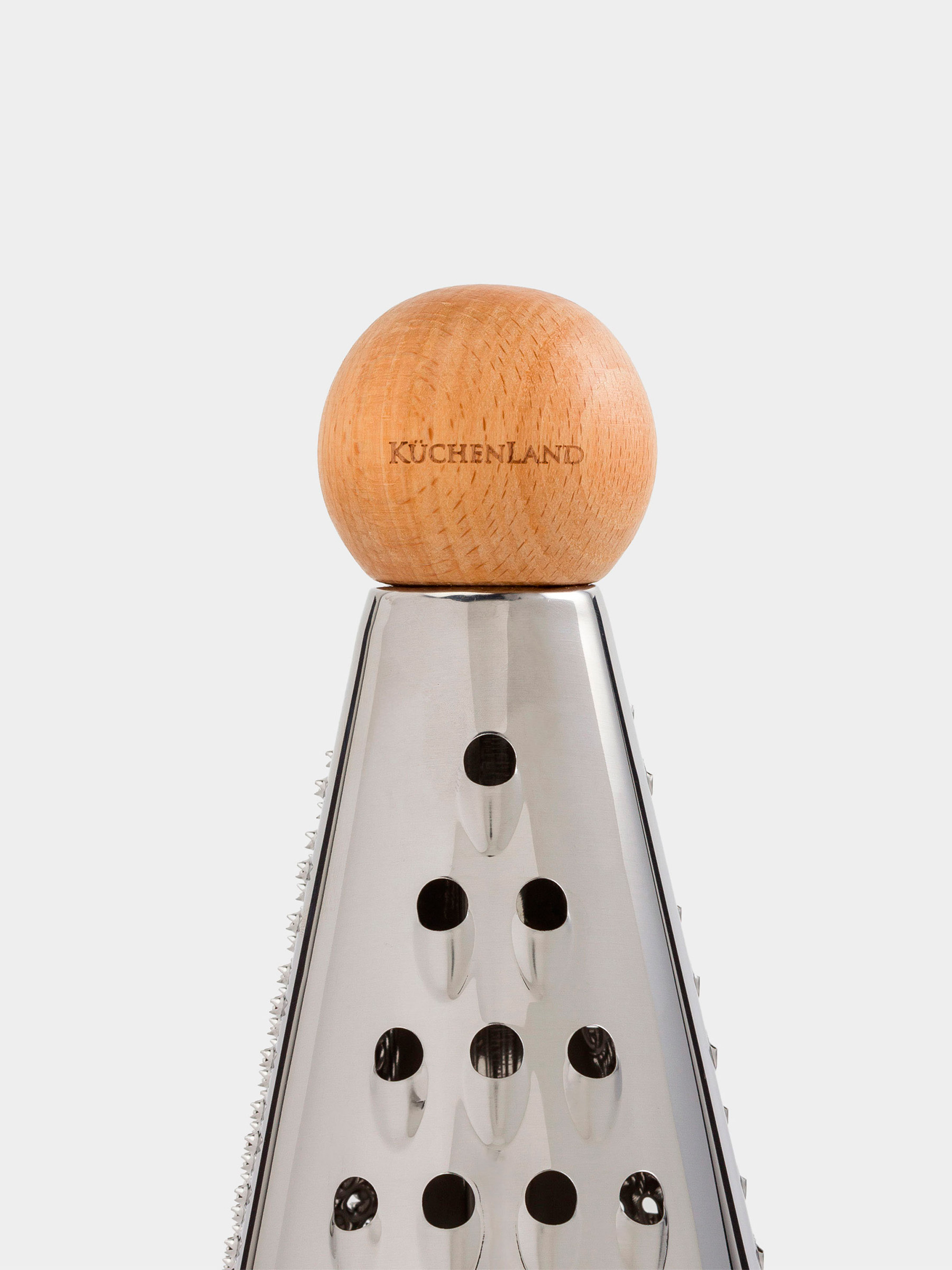 Терка, 20 см, сталь/дерево, круглая, бежевая, Wood kitchen, image-3