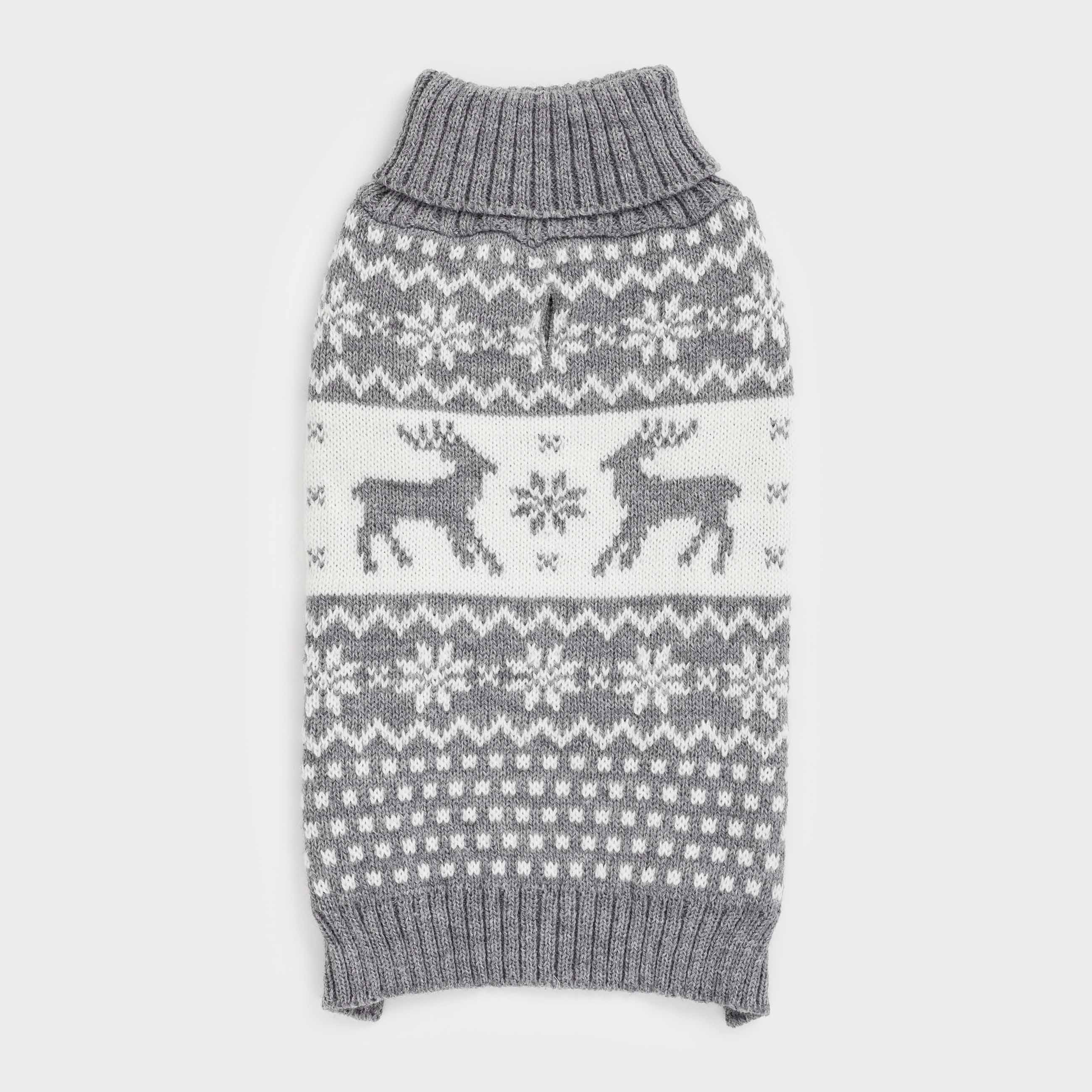 Свитер для животных,  акрил, серо-белый, Рождественский узор, Fashion pet, image-0