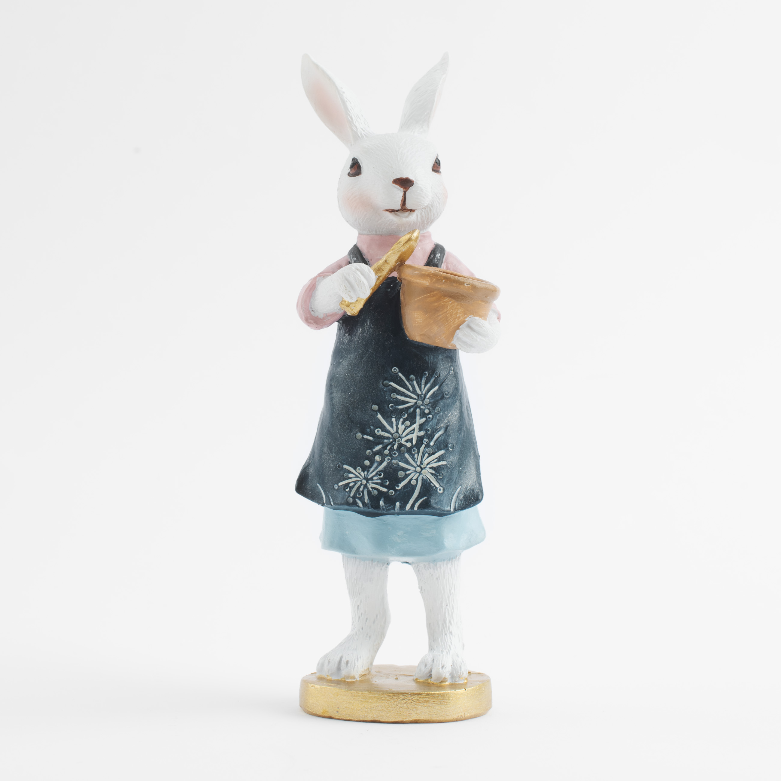 Статуэтка, 16 см, полирезин, Крольчиха в платье, Easter изображение № 3