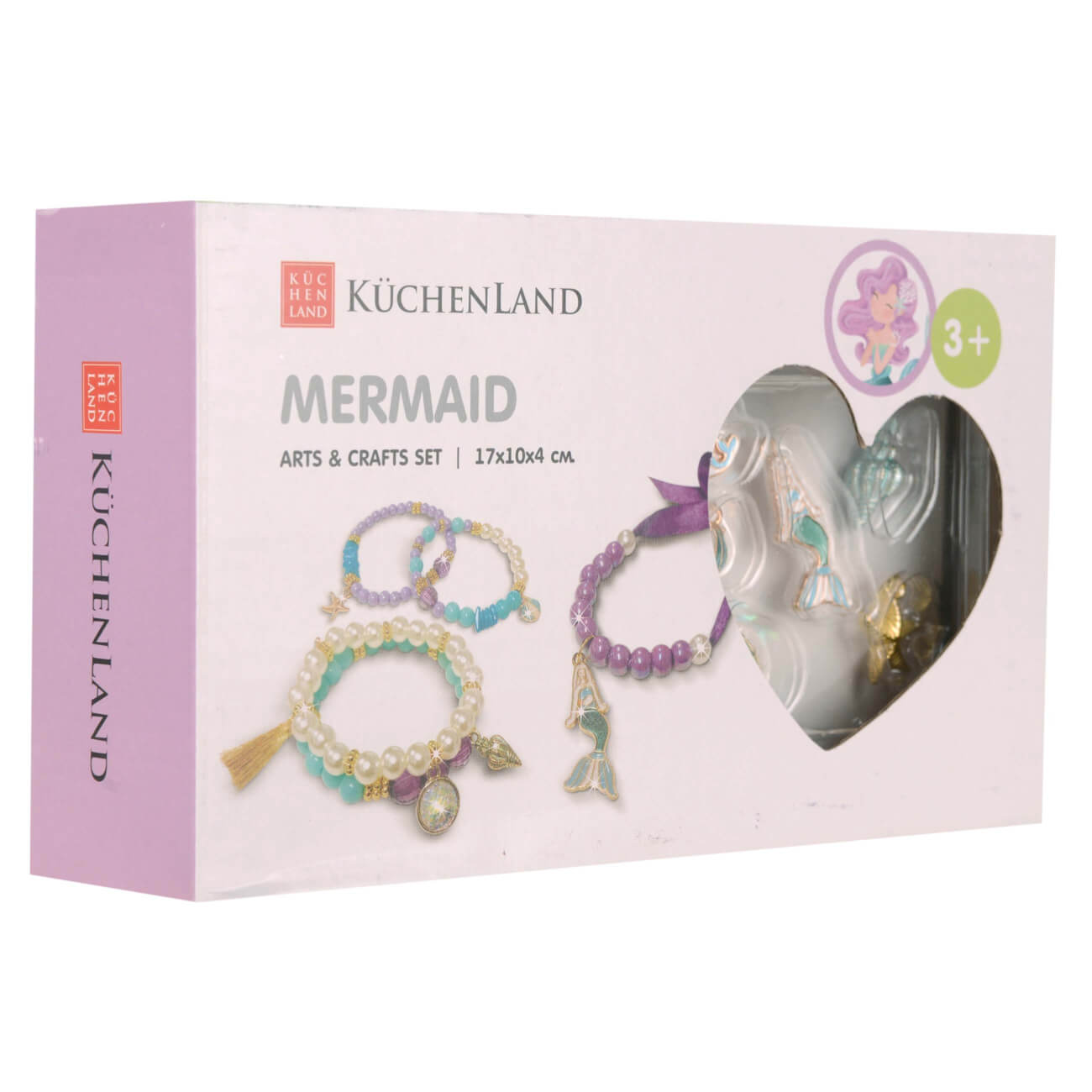 Набор для творчества, создание украшений, металл/пластик/текстиль, Морской мир, Mermaid набор для игры с пластилином милые зверята морской конёк