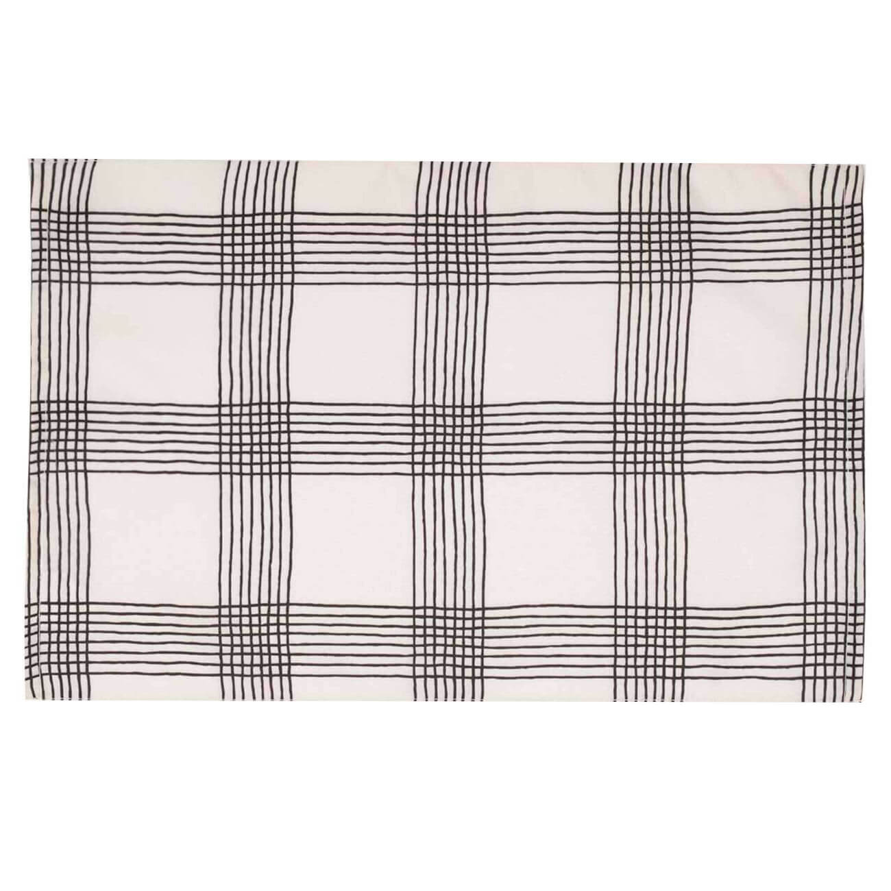 

Полотенце кухонное, 40х60 см, хлопок, бежевое, Клетка, Cage pattern