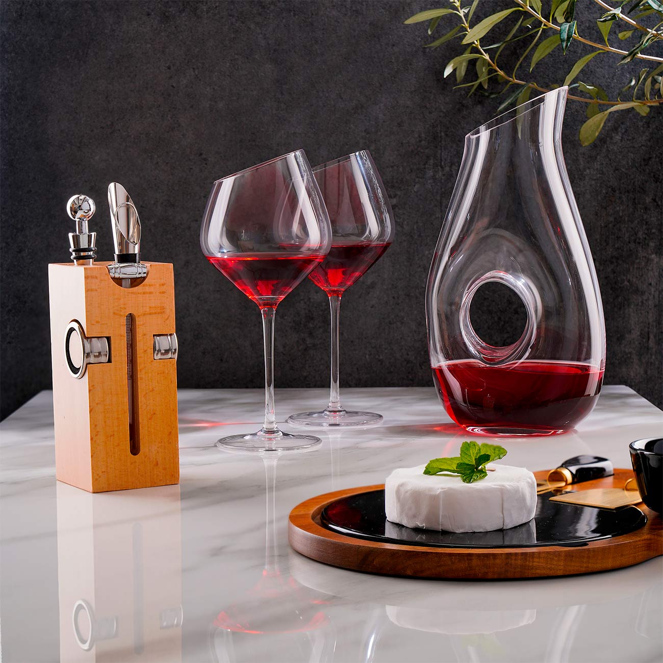 Набор для вина, 2 перс, 3 пр, с декантером, стекло, Charm L  изображение № 5