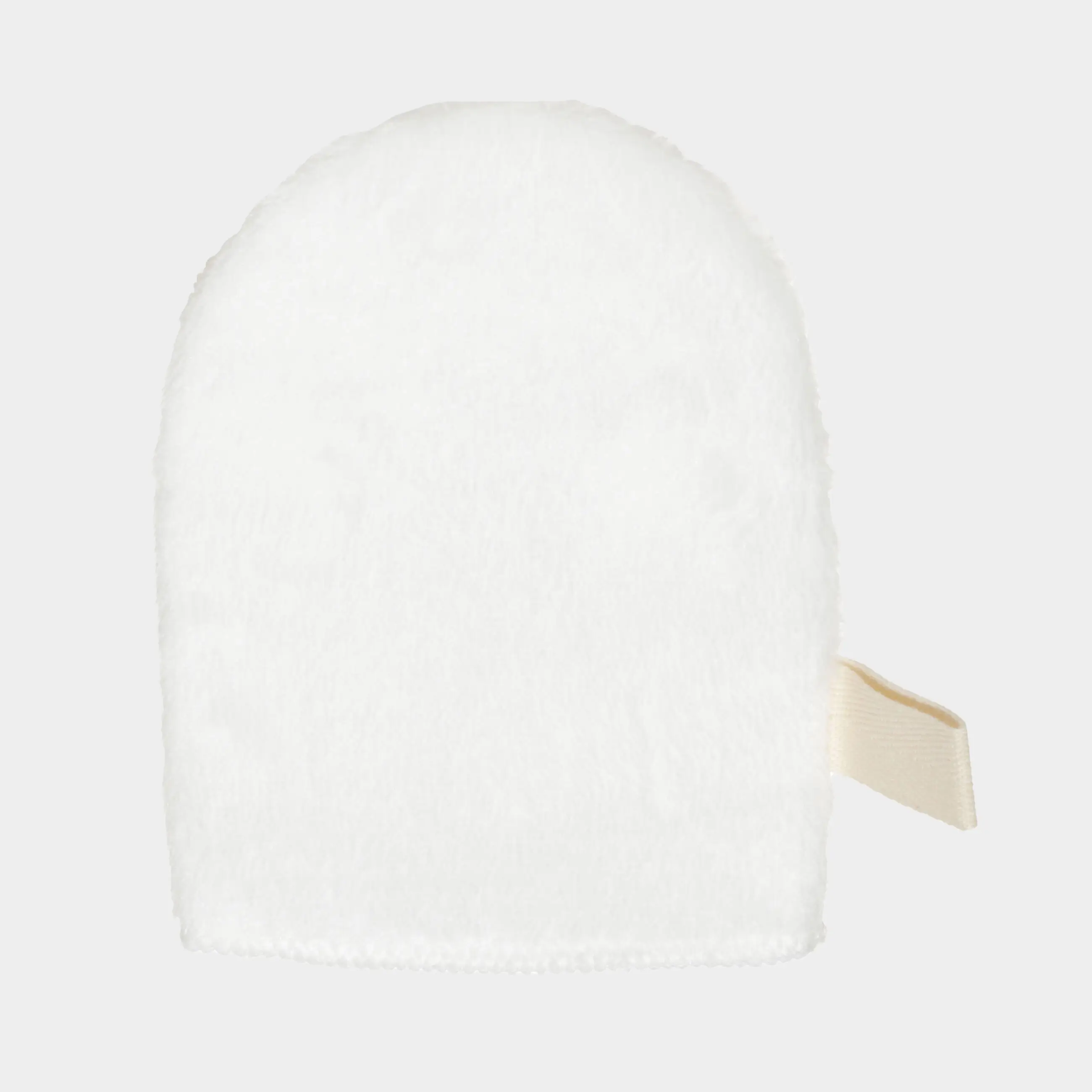 Варежка для умывания, 12х9 см, двухсторонняя, полиэстер, молочная, Unique spa