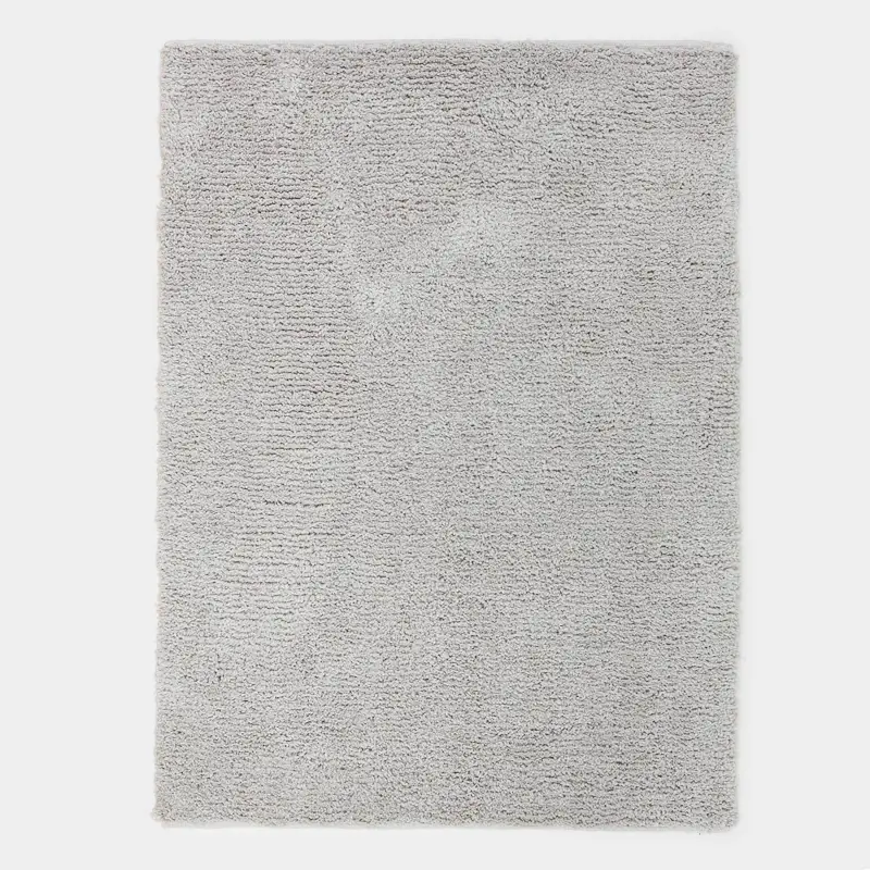 Ковер, 150х210 см, полиэстер/хлопок, серый, Пушистый ворс, Monotone, image-0