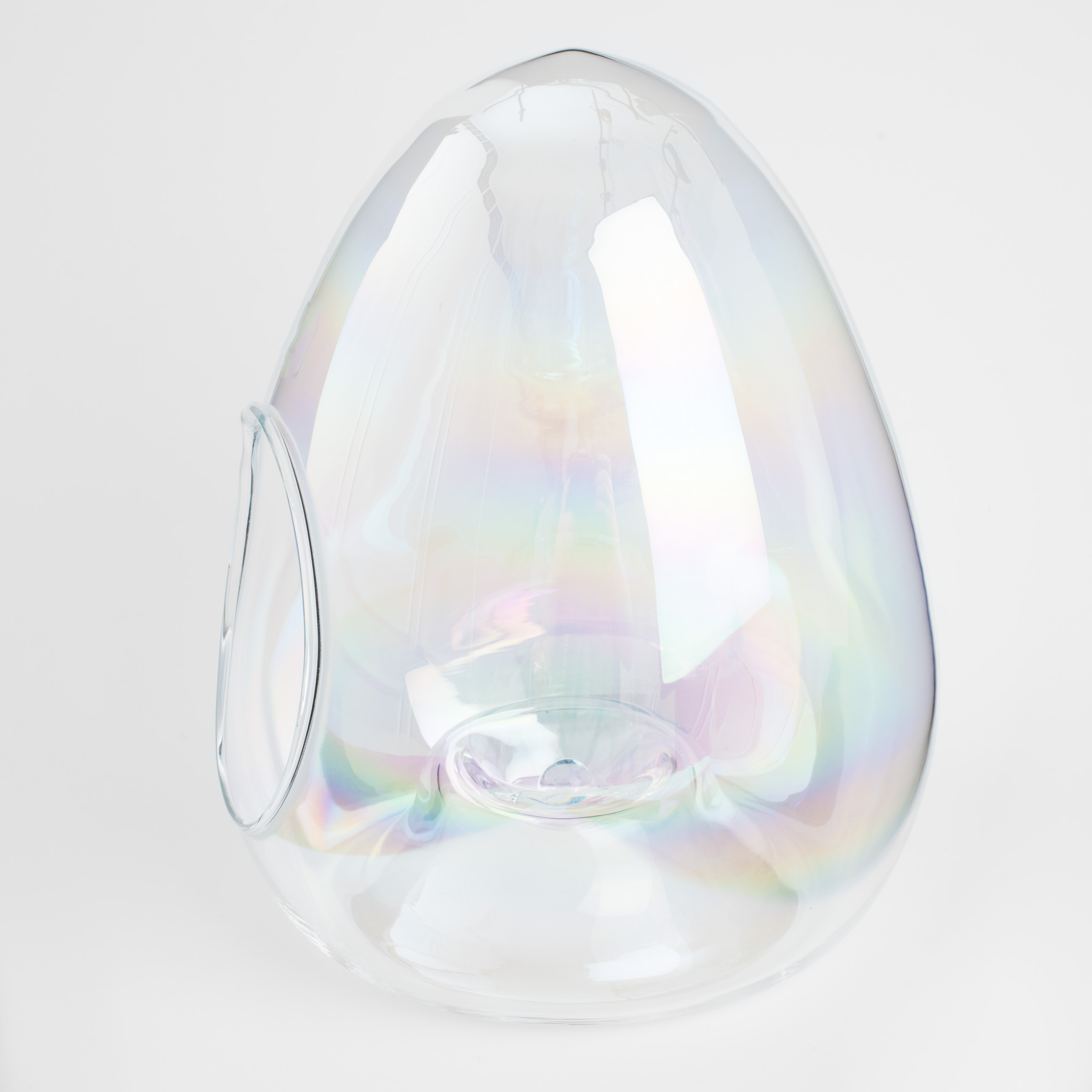 Конфетница, 17х23 см, стекло, перламутр, Яйцо, Clear polar изображение № 4