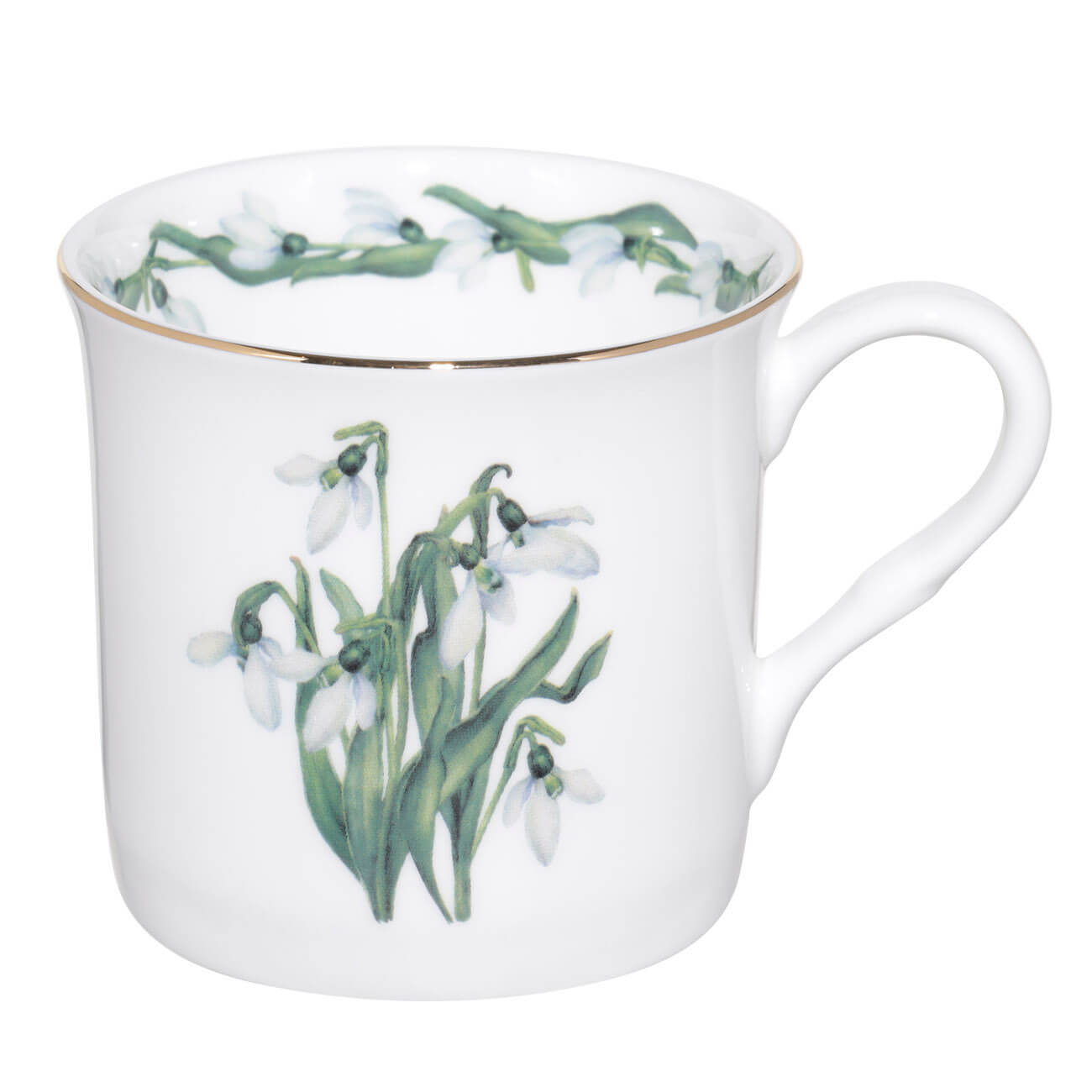 

Кружка, 300 мл, фарфор F, белая, Подснежники, Delicate flower