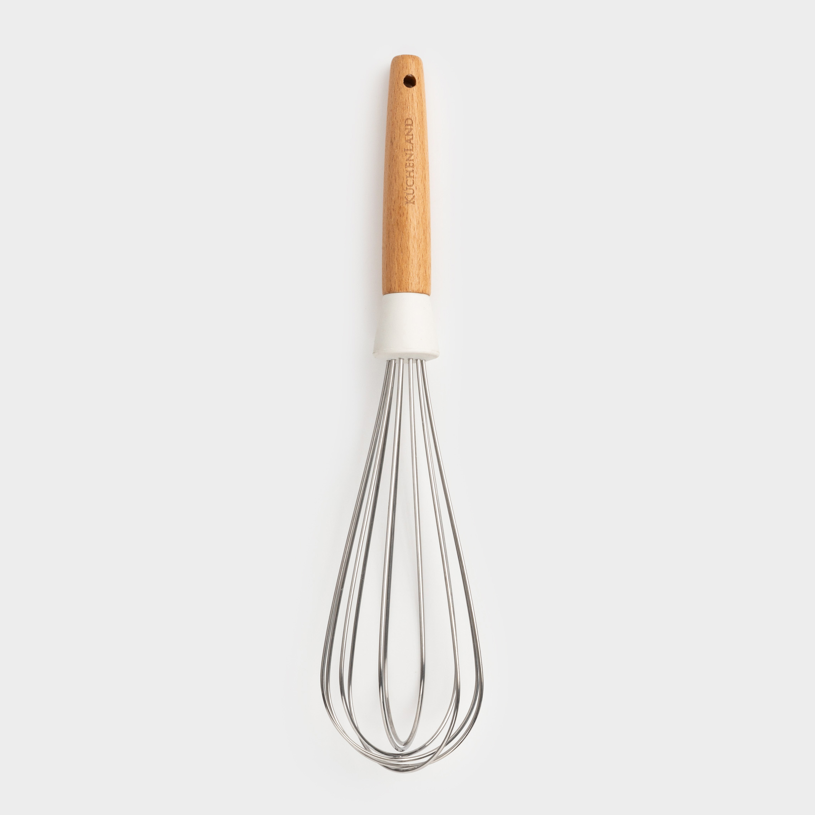 Венчик, 32 см, сталь/дерево, молочный, Legerity