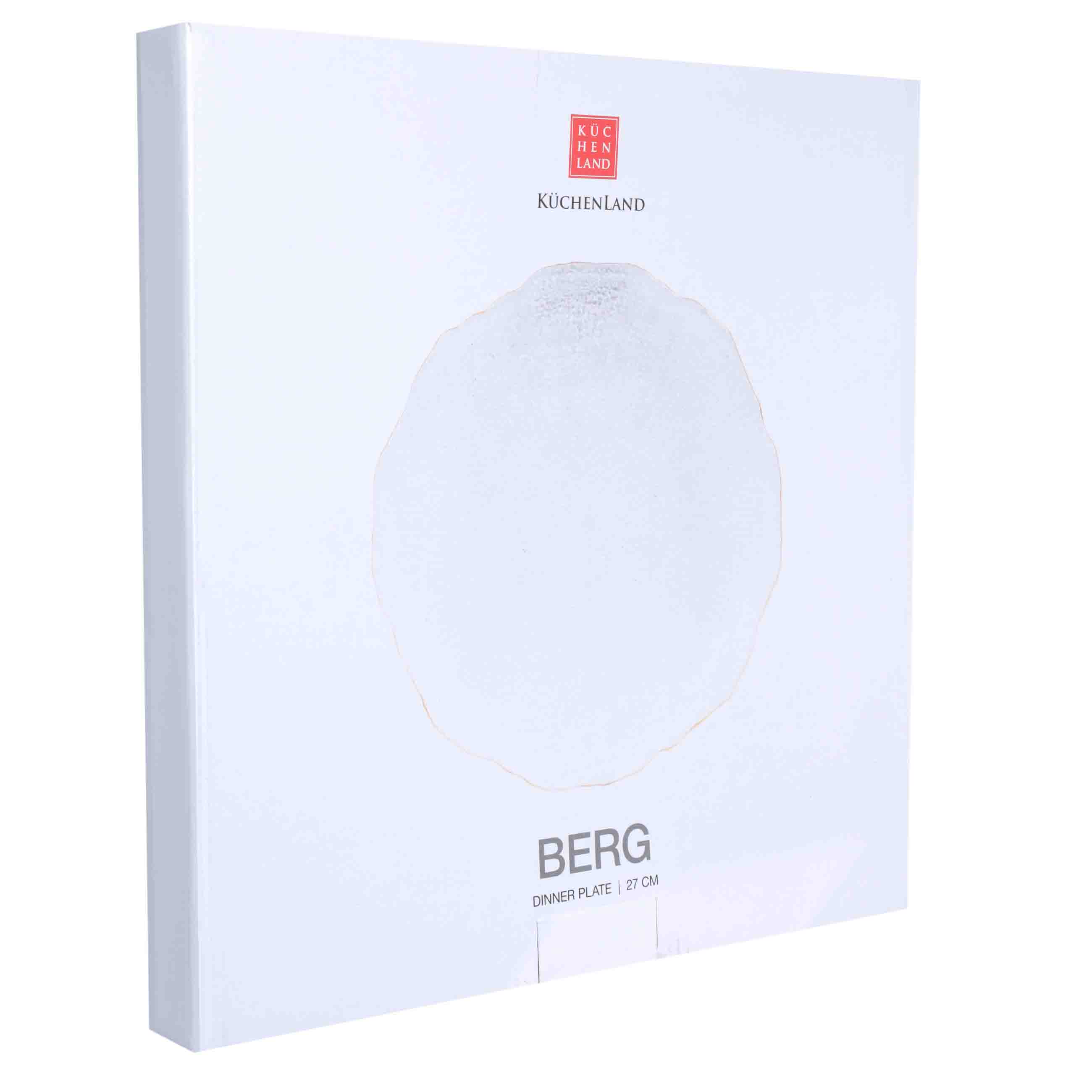 Тарелка подстановочная, 33 см, стекло, с золотистым кантом, Berg, image-2