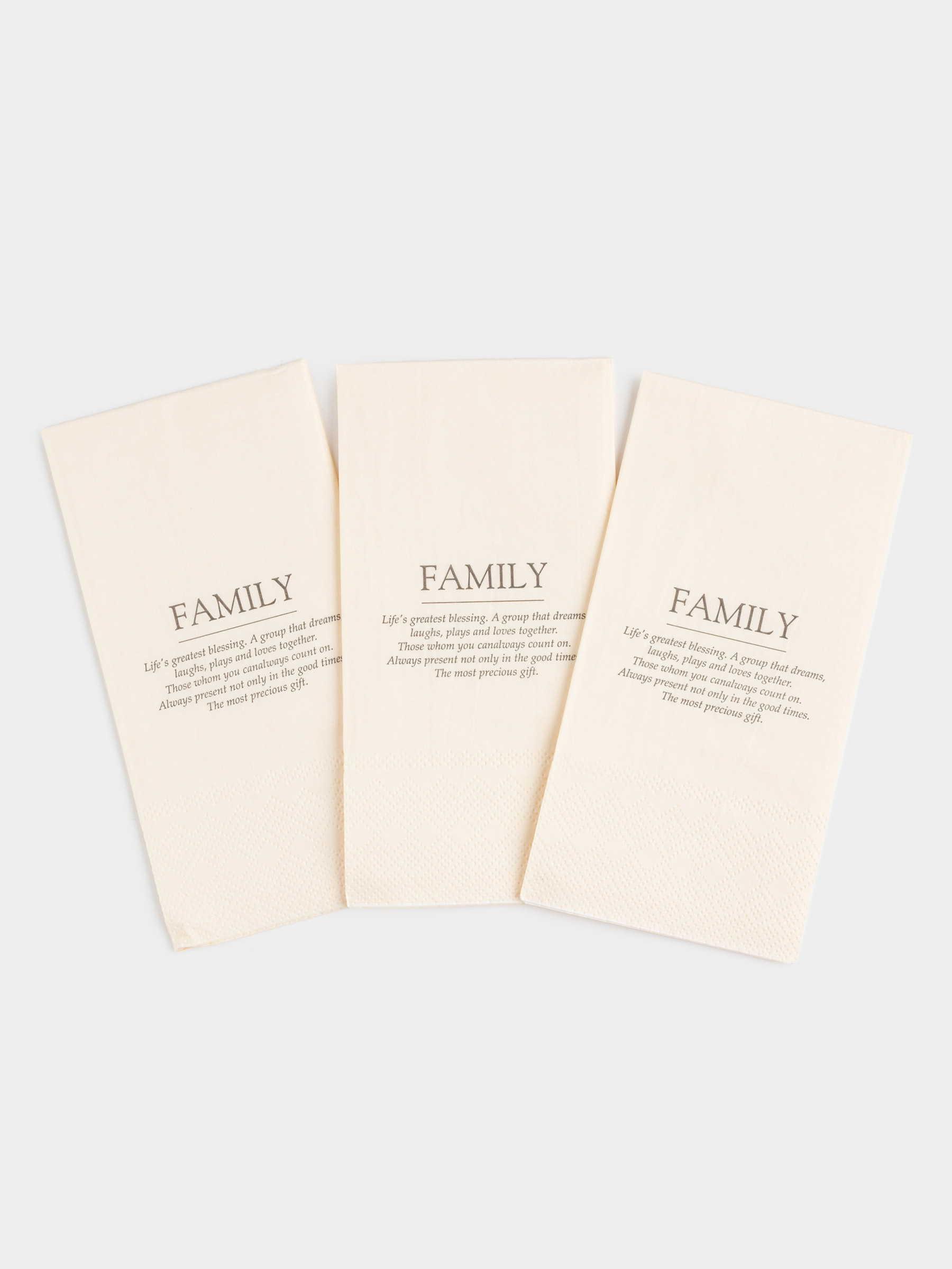 Салфетки бумажные, 33х33 см, 20 шт, прямоугольные, белые, Family, Course, image-2