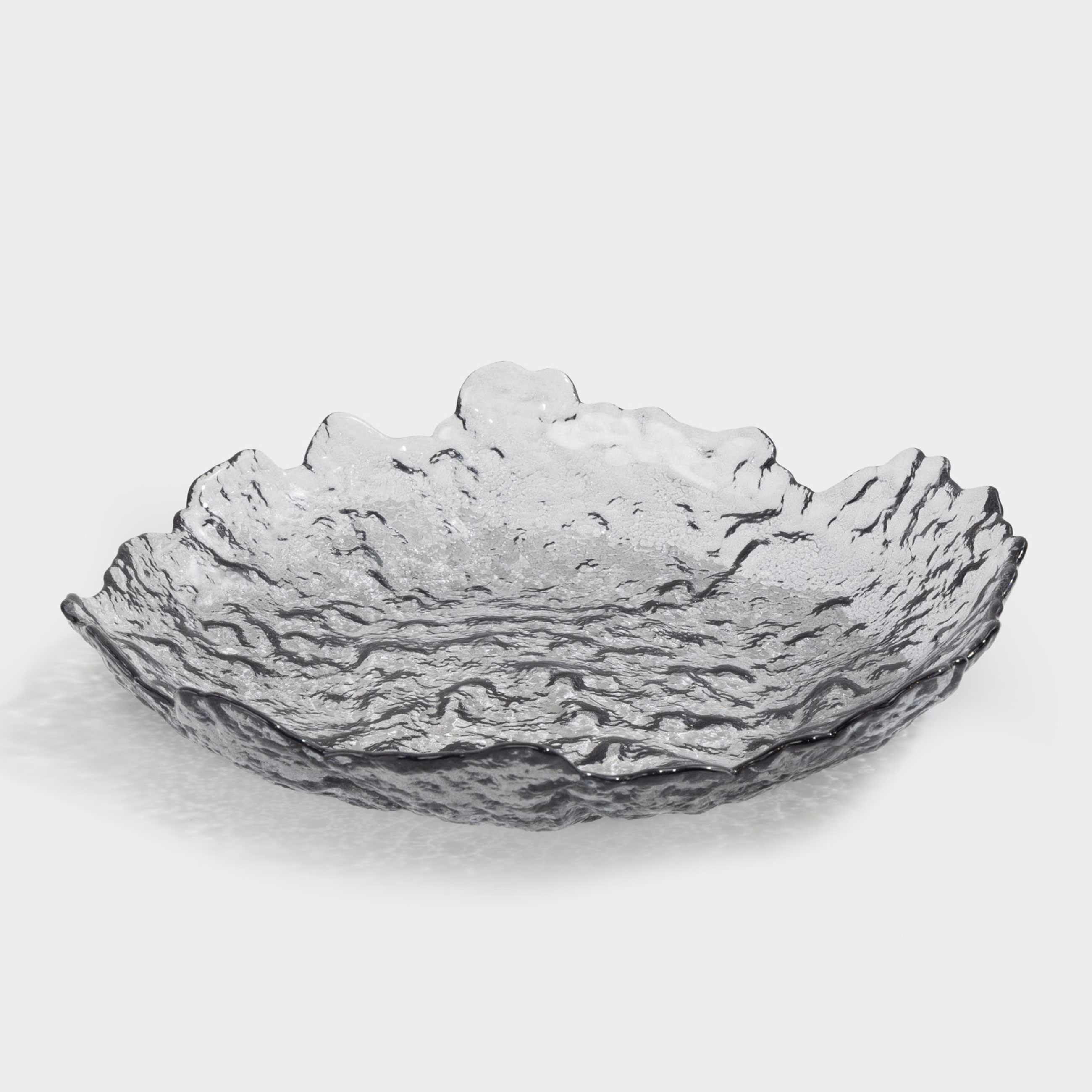 Блюдо 25х3 см стекло серое Nautilus color 1490₽