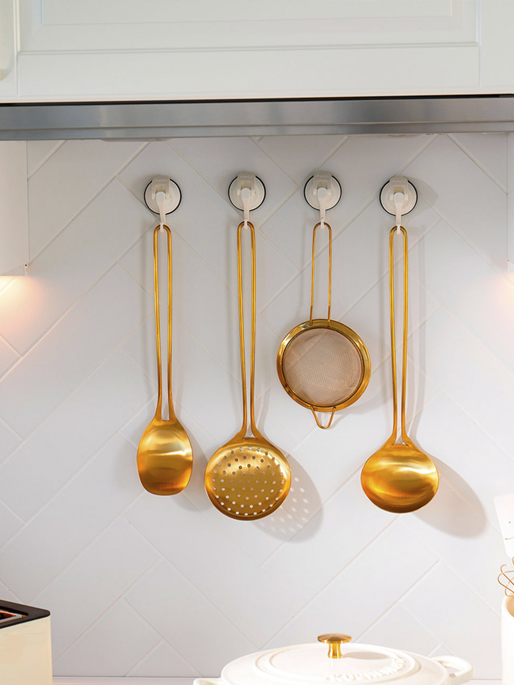 Ложка сервировочная, 37 см, сталь, золотистая, Device gold, image-5
