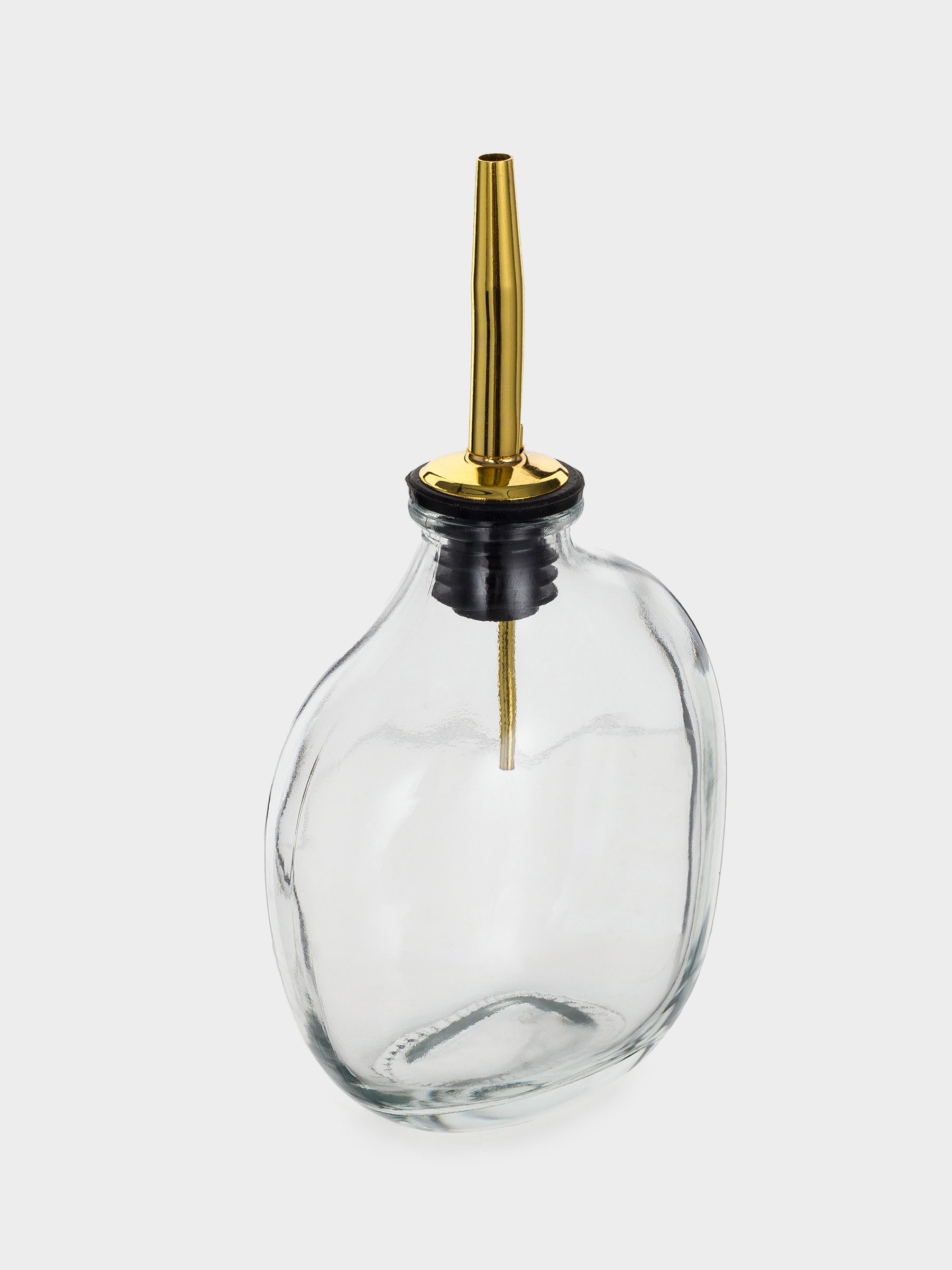 Бутылка для масла или уксуса, 250 мл, с дозатором, стекло/металл, Classic gold, image-2