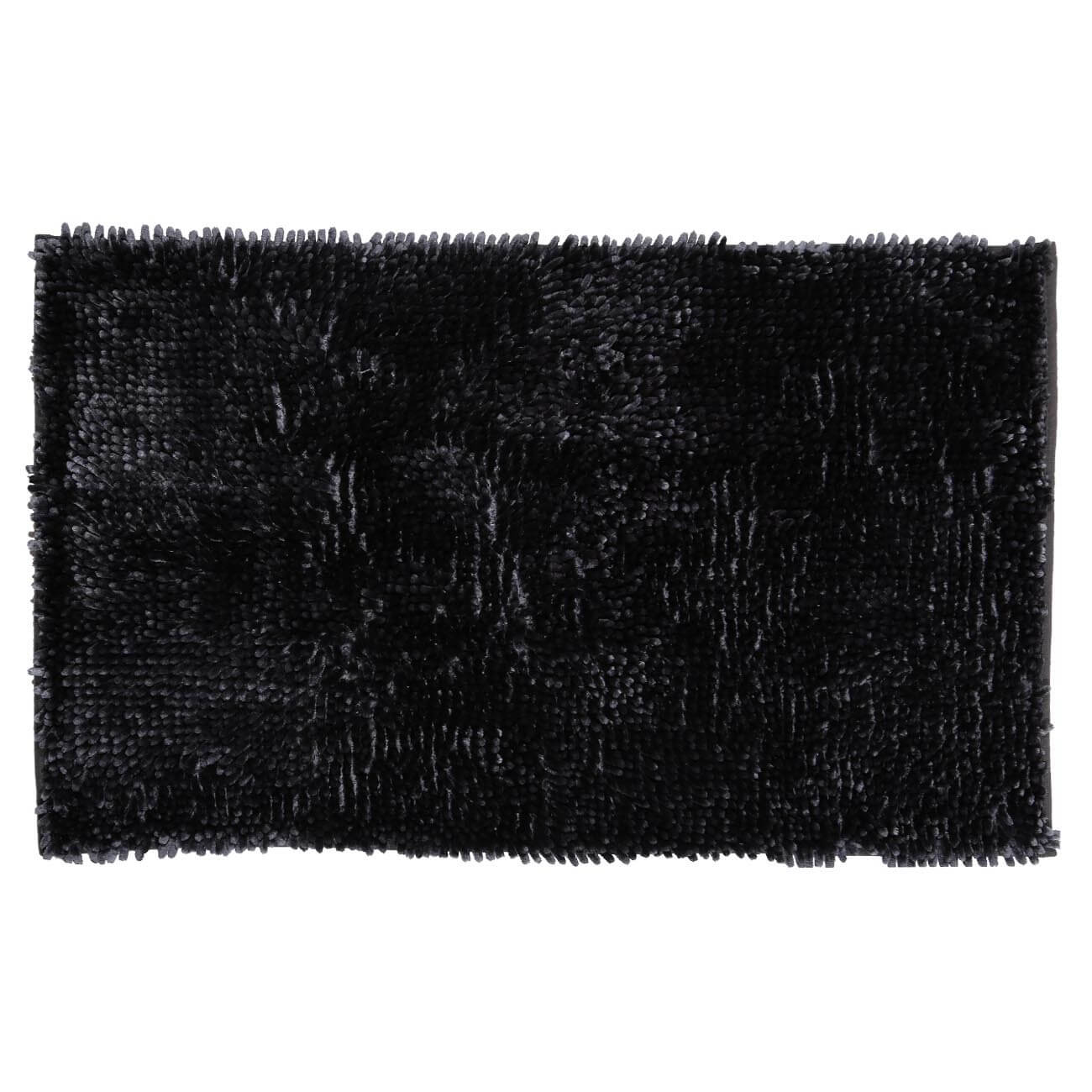 Kuchenland Коврик, 50х80 см, противоскользящий, полиэстер, темно-серый, Fluffy