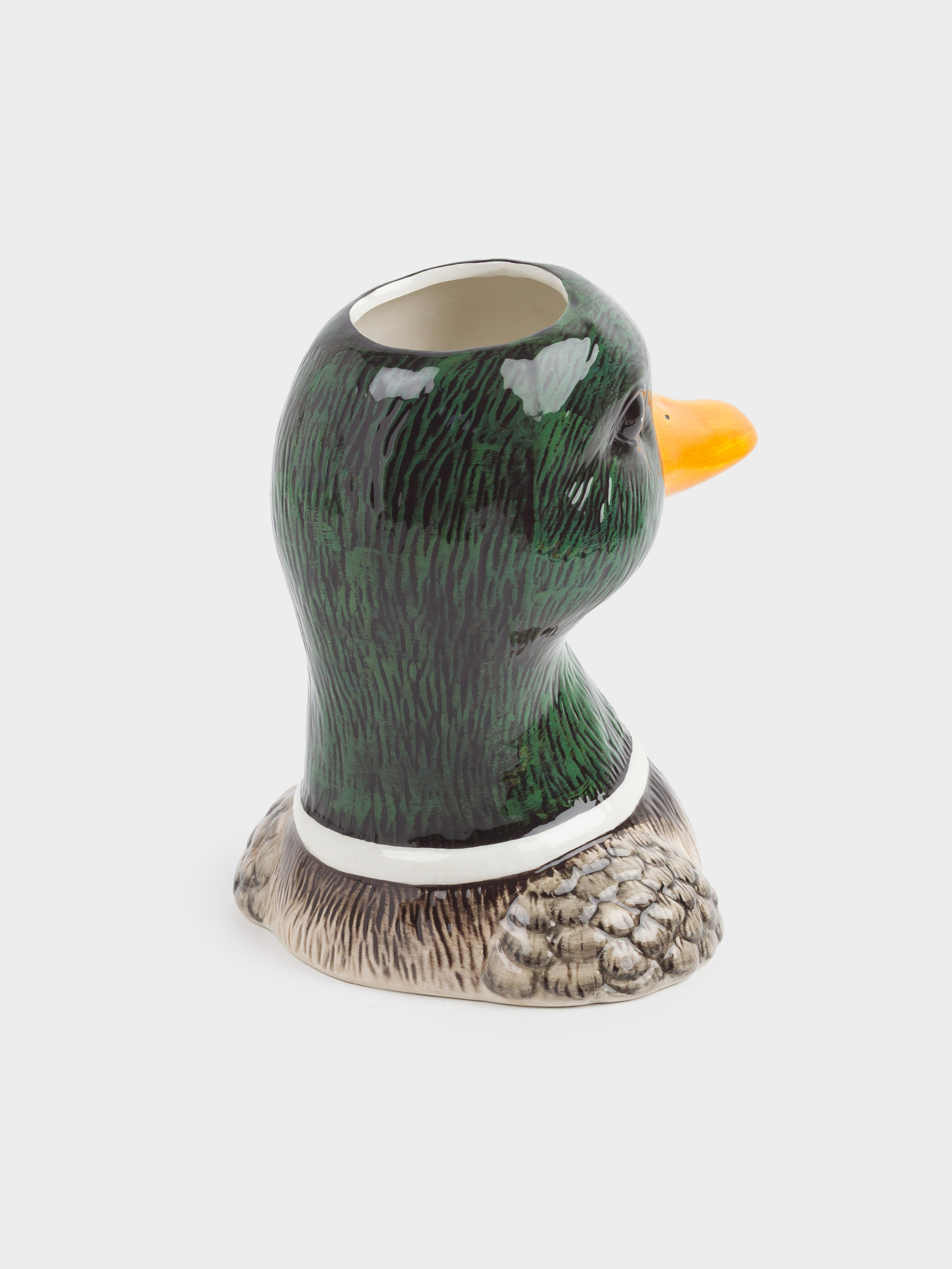Ваза для цветов, 23 см, декоративная, керамика, Селезень, Duck, image-4