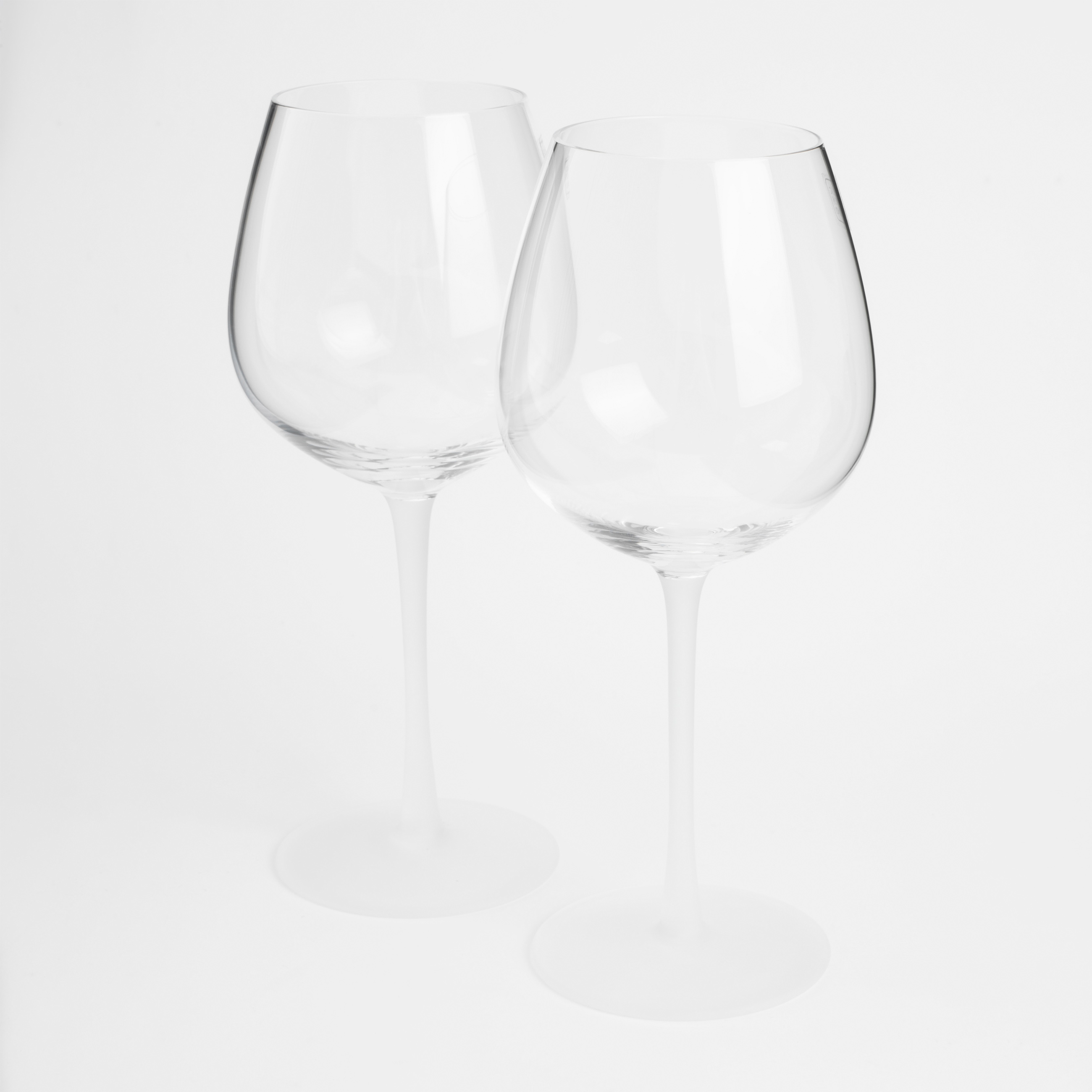 Бокал для вина, 600 мл, 2 шт, стекло, матовая ножка, Matinis изображение № 2
