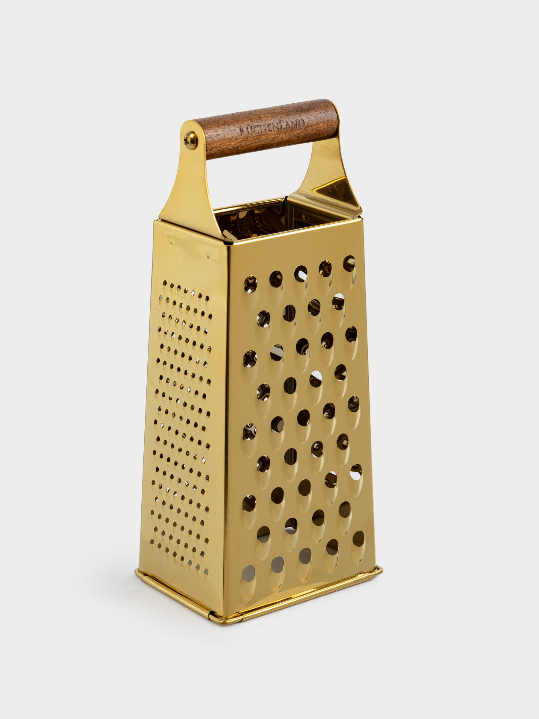 Терка, 24 см, четырехгранная, сталь/дерево, золотистая, Classic gold, image-2