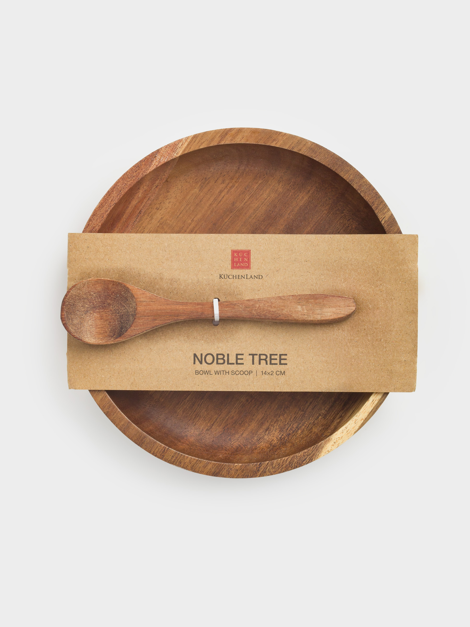 Пиала, 14х2 см, с ложкой, дерево, Noble tree, image-5